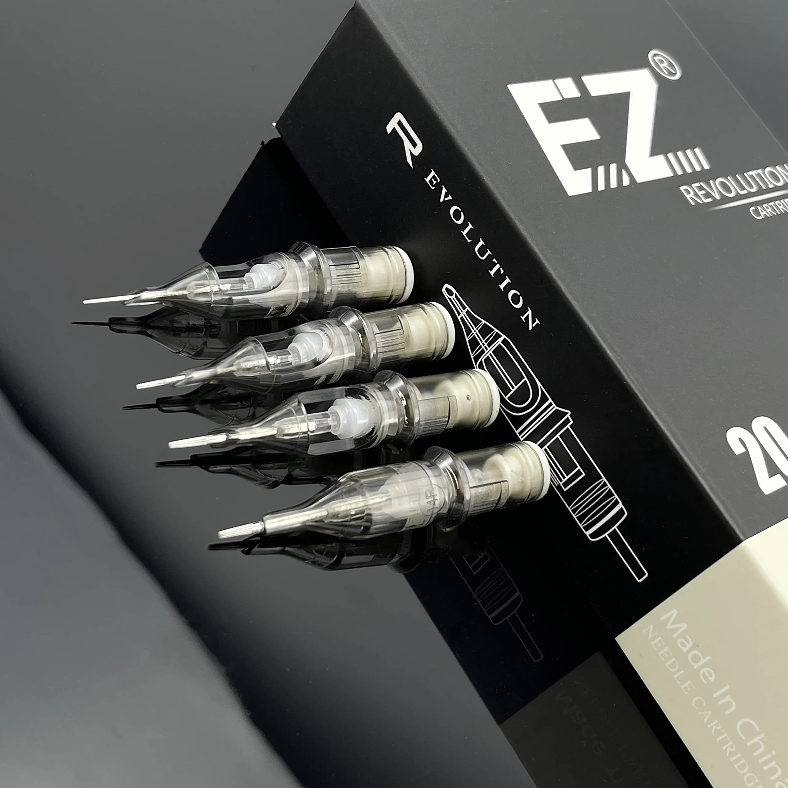 EZ Lgły do Kartridża do Tatuażu - 20szt #12 (5RL) Standard Round Liner Long Taper Wkłady z Igłami do Tatuażu Pióro do Tatuażu Rotacyjnego Dostawa - Revolution