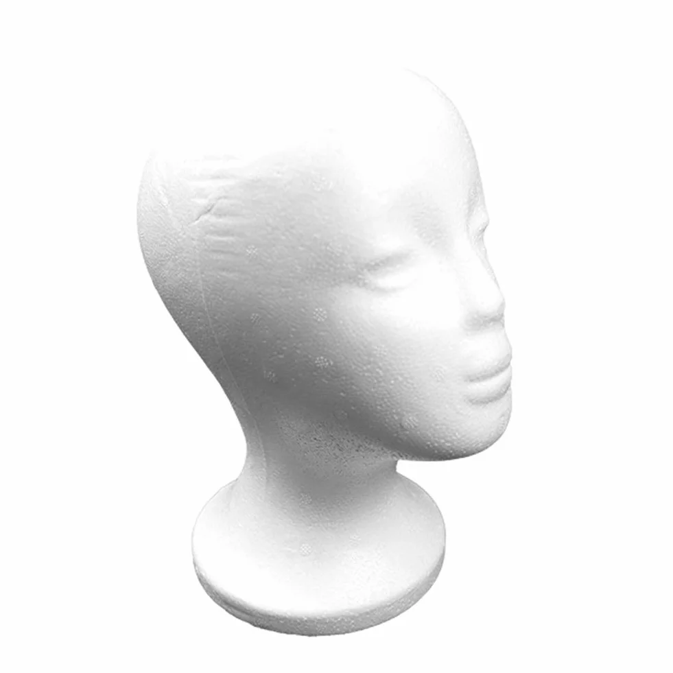 Styropianowy manekin kobieca głowa model kapelusz okulary peruka ekspozycja rekwizyty narzędzie do stylizacji styropianowy zestaw słuchawkowy stojak styropian głowa pianka do okularów peruk
