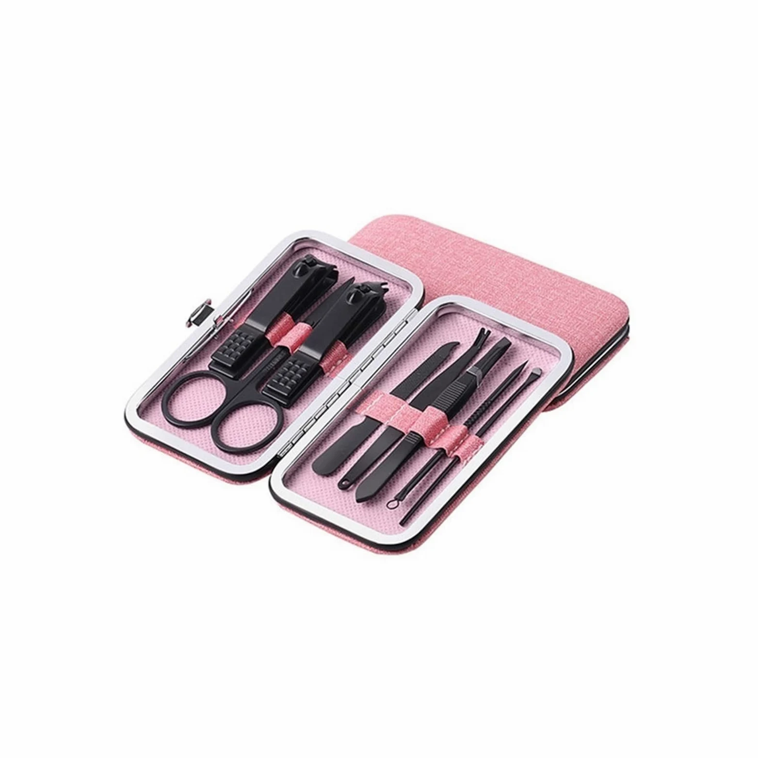 Zestaw do obcinania paznokci dla dorosłych Zestaw do manicure ze stali nierdzewnej Zestaw do higieny osobistej Zestaw do pedicure Zestaw kosmetyczny (zestaw 8-częściowy) (kolor: B) (A)
