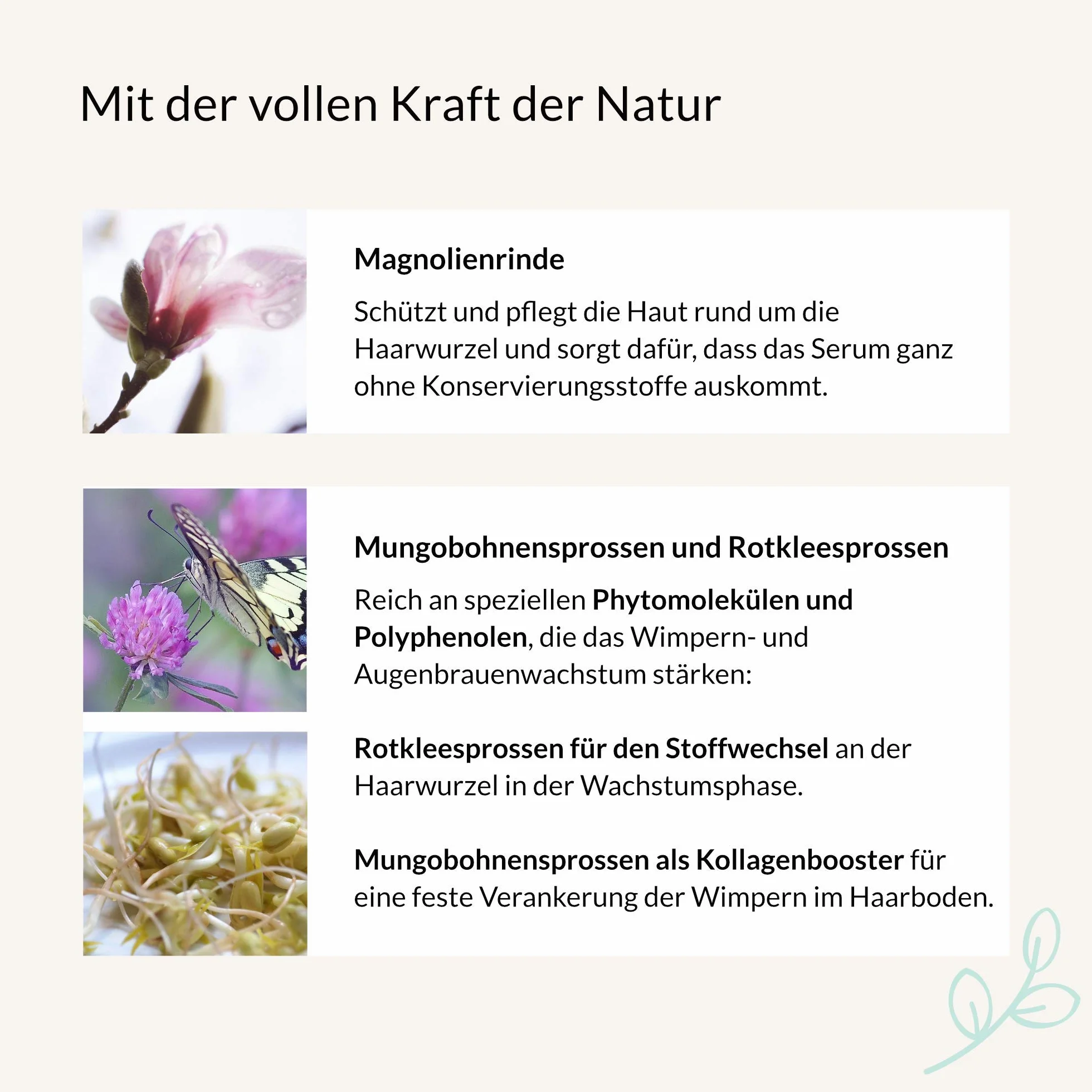 Cosphera Neverending Lashes - Serum do rzęs i brwi - wegański i wolny od hormonów - 4 ml serum do wzrostu rzęs dla długich rzęs i gęstych brwi - testowany dermatologicznie i okulistycznie