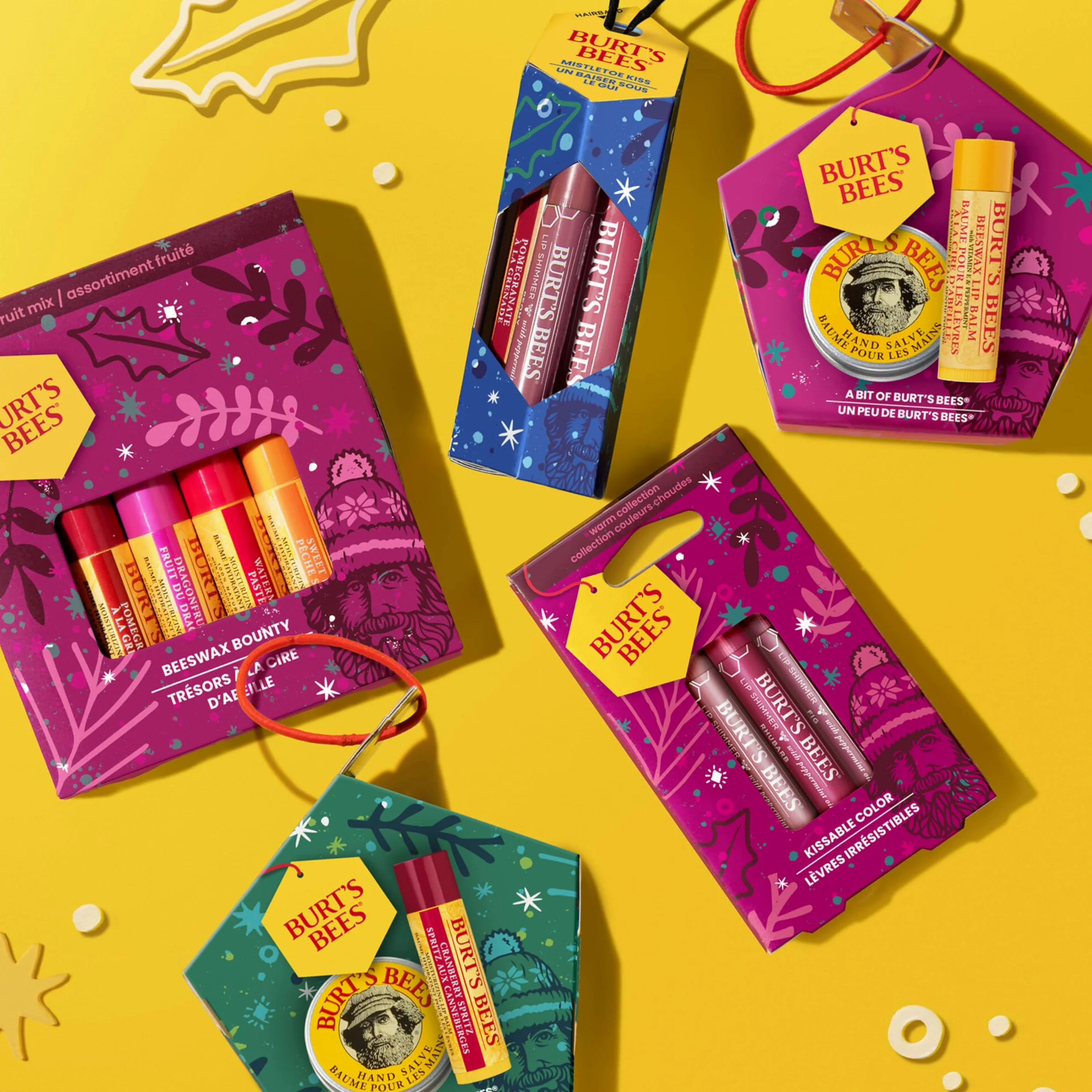 Burt'S Bees Bounty Fruit Balsam do Ust, 4 Sztuki