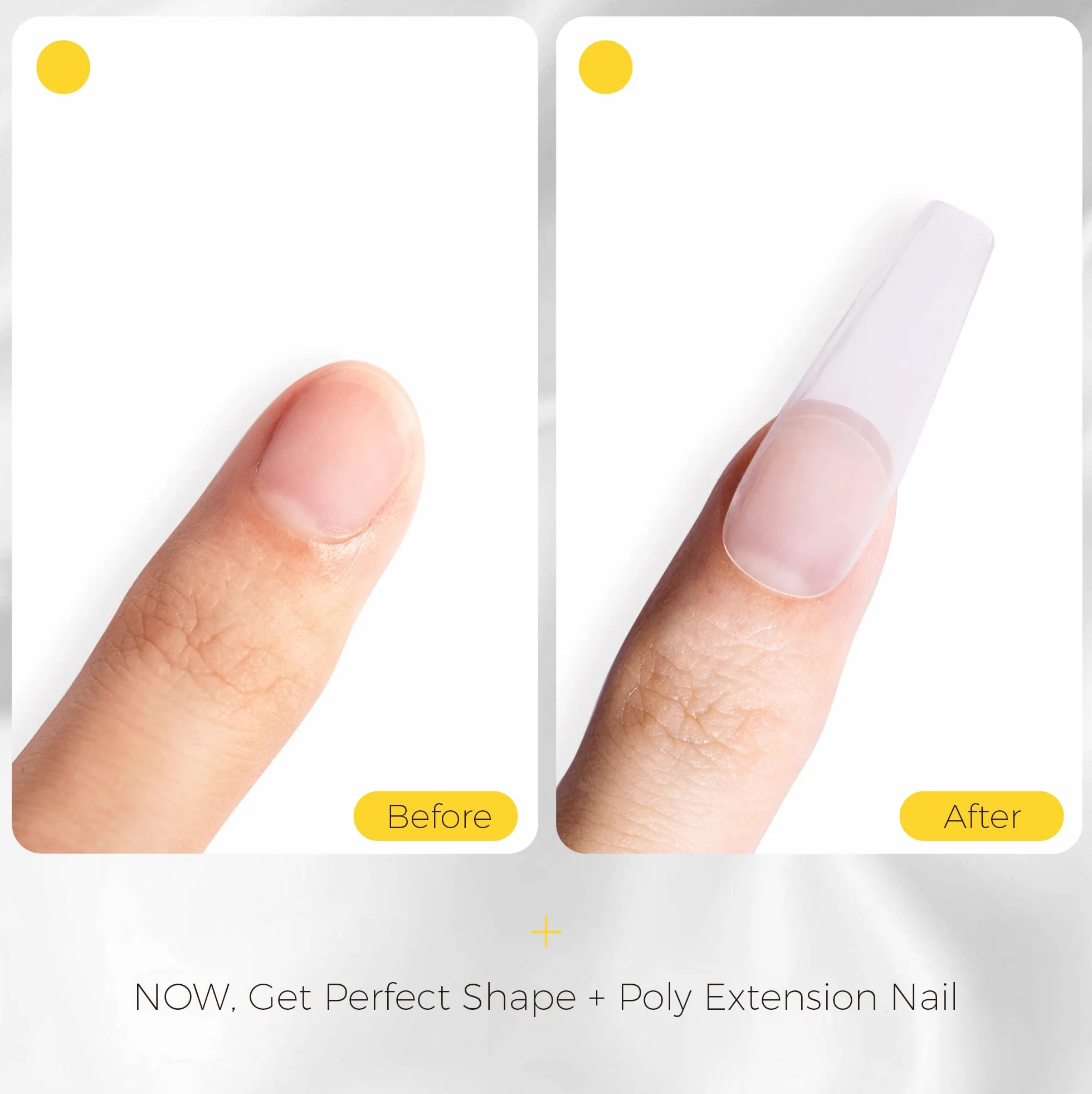 BURANO Poly Nail Extension gel, 60ml Builder Gel for Nails (Clear)