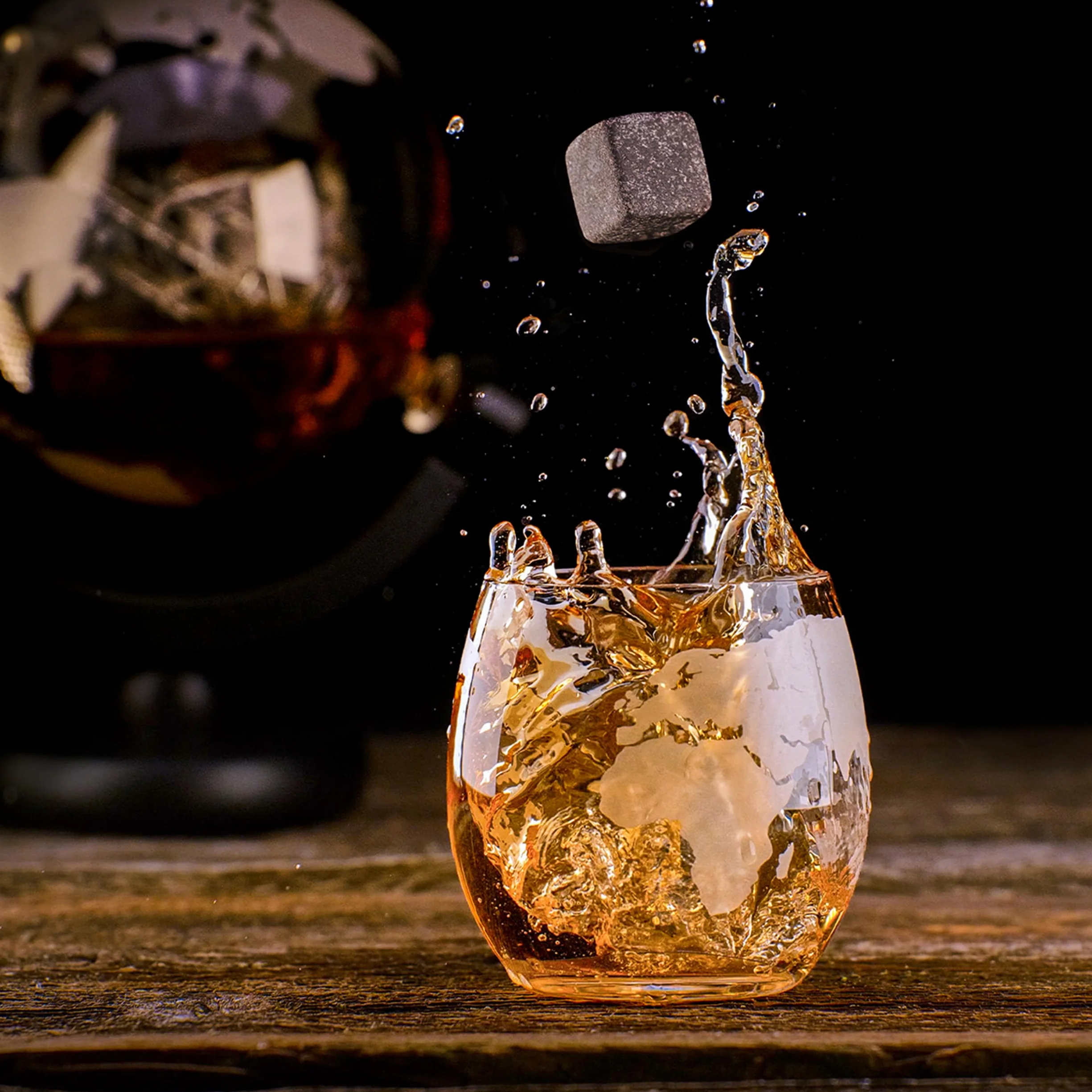 WHISISKEY Zestaw Szklanki do Whisky 285ML - Prezentowy Pudełko Akcesoria