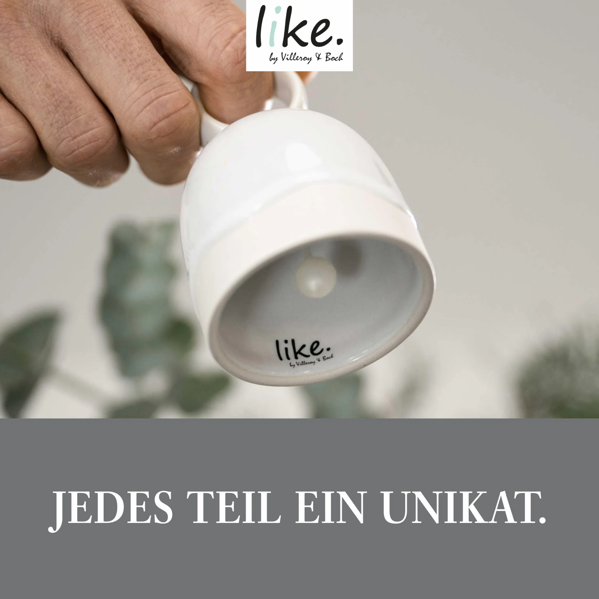 Villeroy & Boch like. dzwonek stołowy Winter Glow, dekoracja świąteczna z porcelany Premium