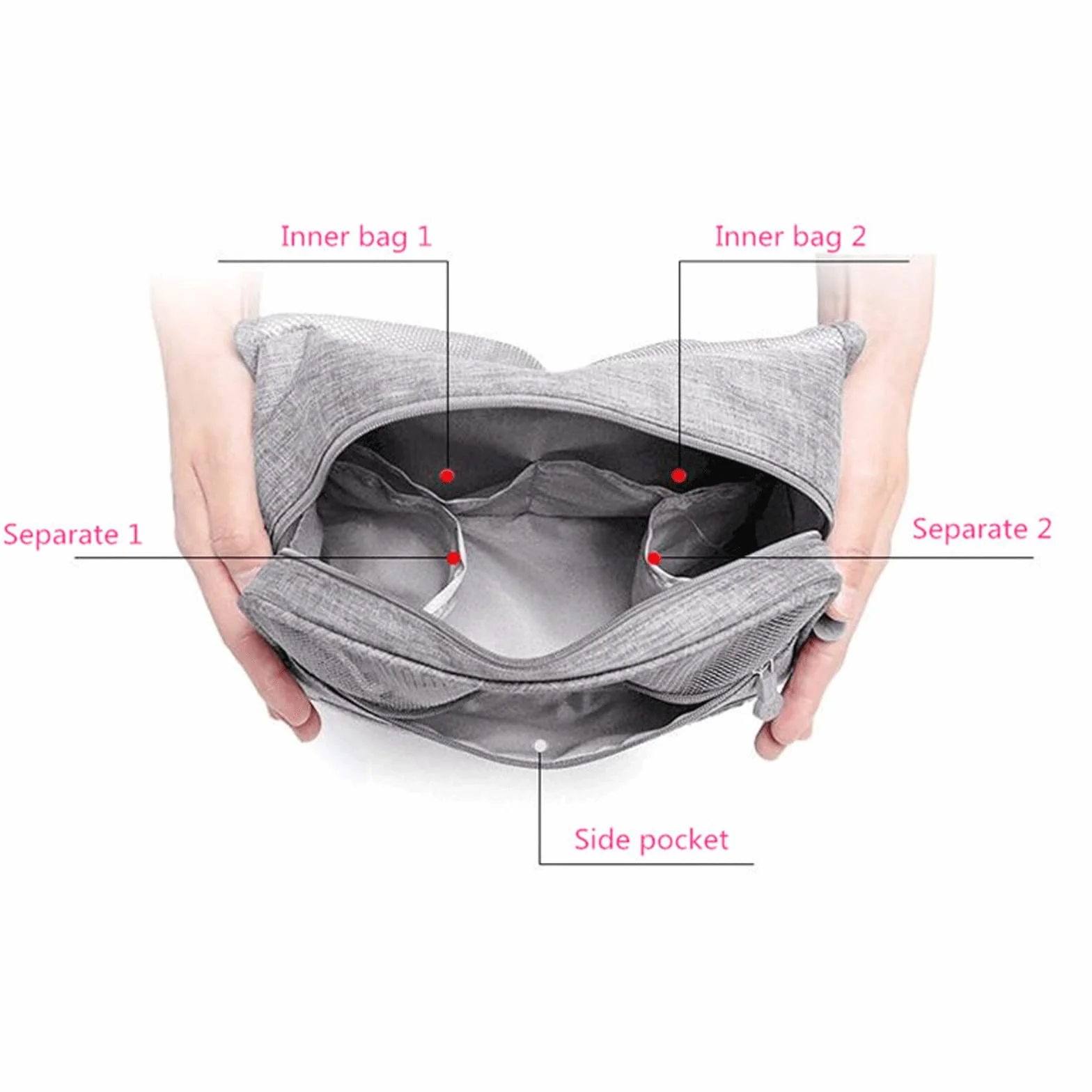 DieffematicHZB Kosmetyczka Multifunctional hook travel bag waterproof toiletries storage bag Universal Travel Makeup Bag Makeup storage bag (Color : Blu)