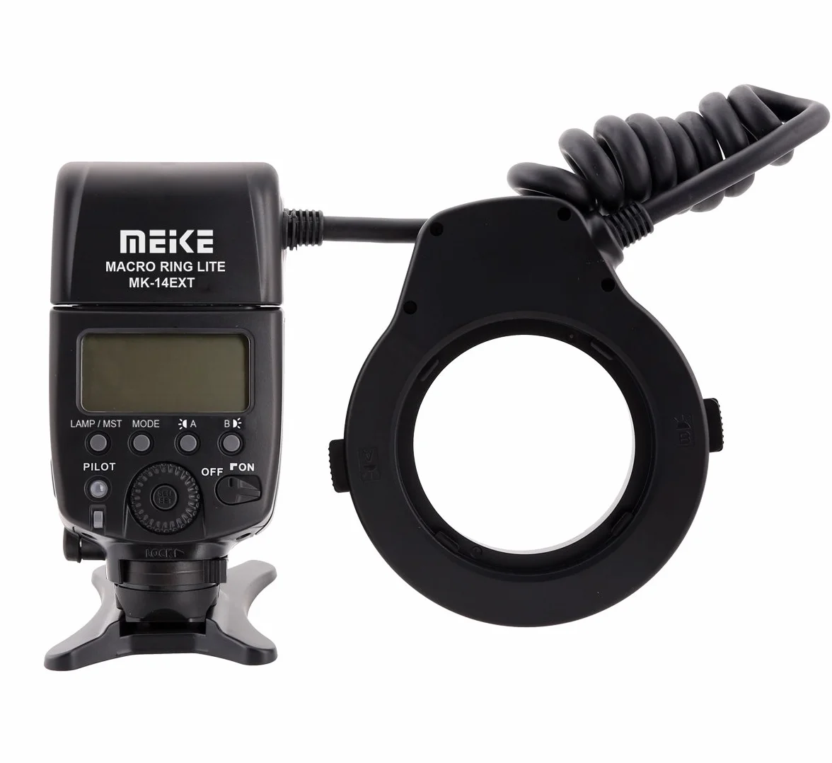MK-14EXT Makro i-TTL lampa błyskowa pierścieniowa pasuje do Nikon ze światłem pomocniczym LED