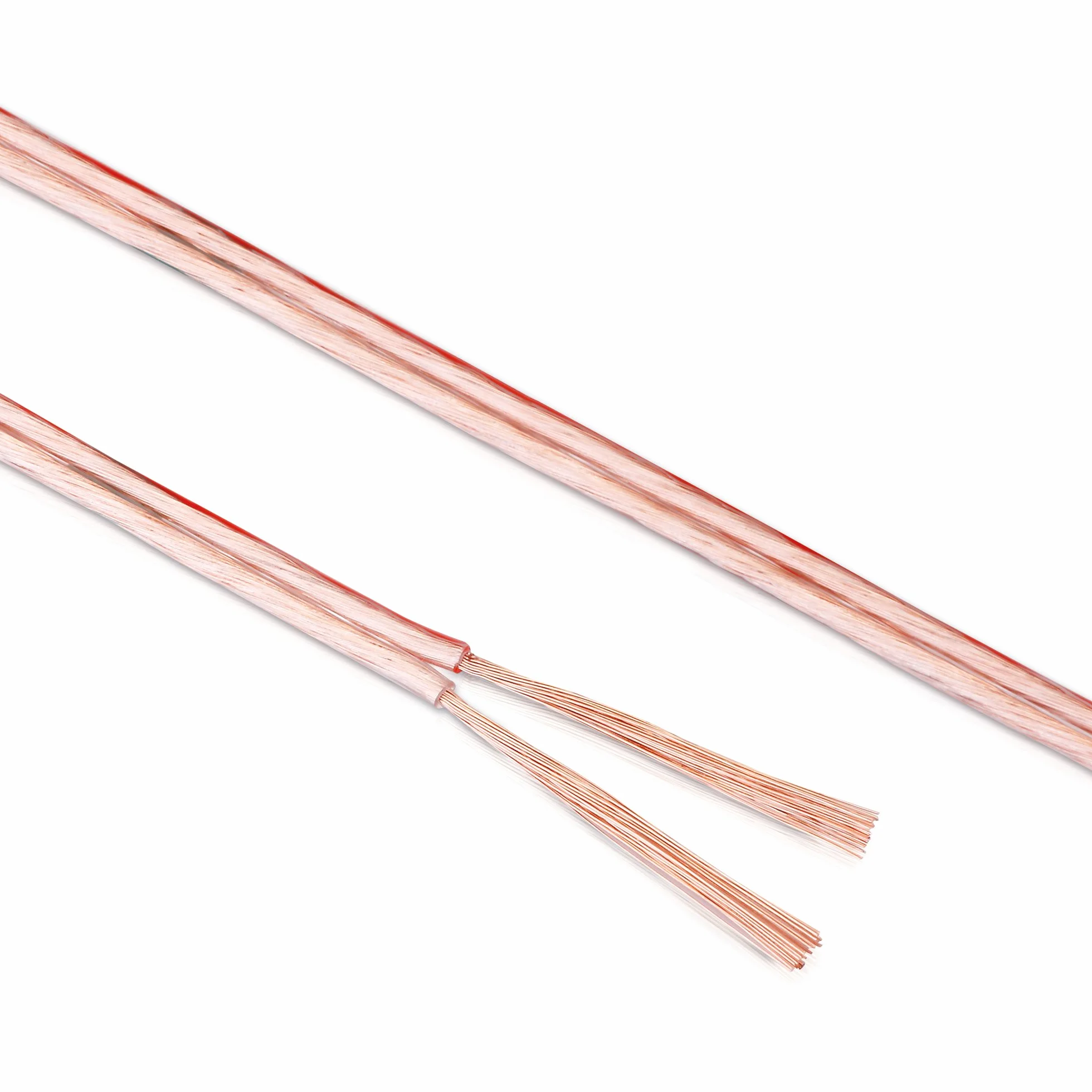 Manax SC2150T-20 kabel do głośnika 2 x 1,50 mm² CCA (kabel skrzynkowy/kabel audio), pierścień 20 m, przezroczysty