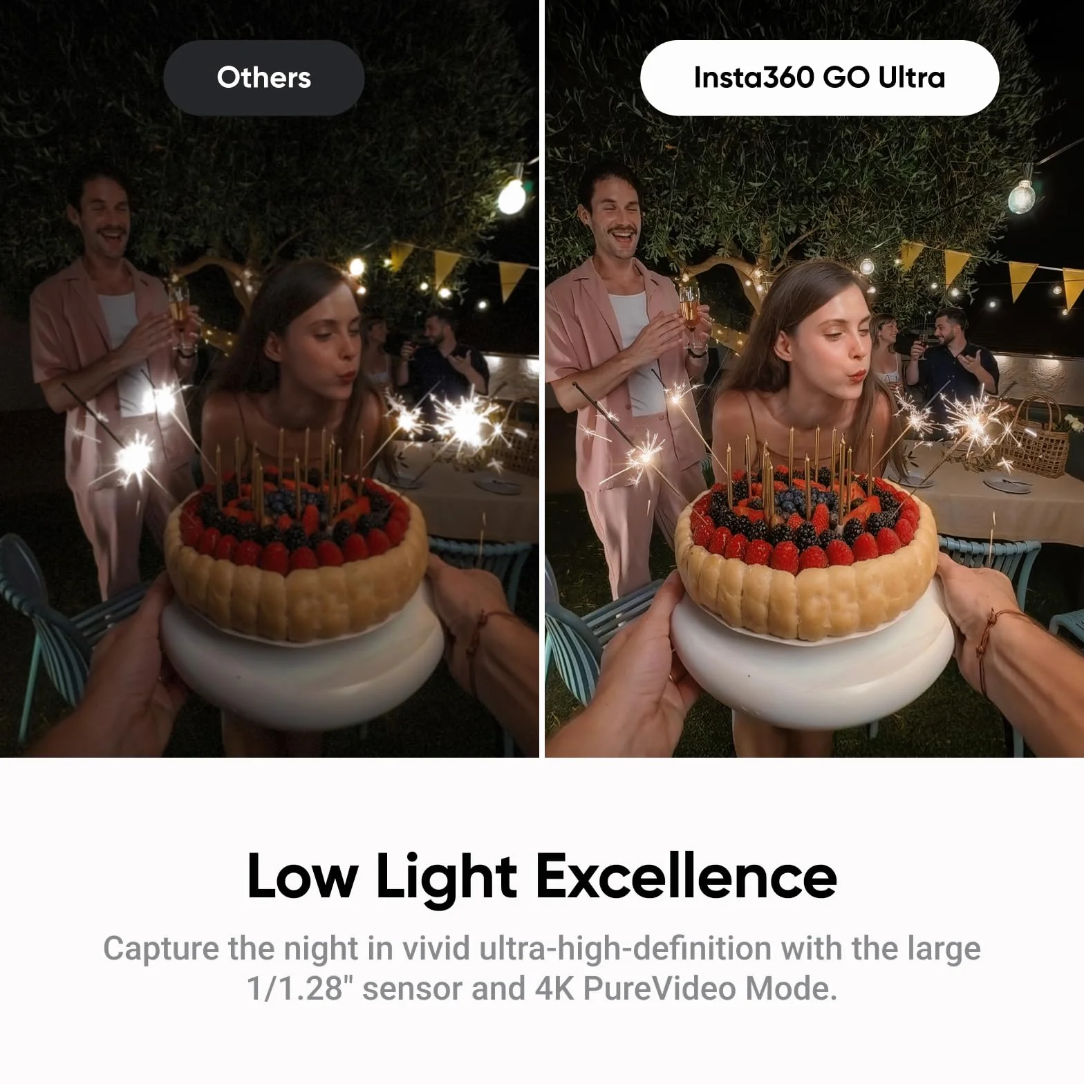 Insta360 Pakiet GO Ultra Creator Midnight Black – mała kamera 4K, lekka i przenośna, doskonałość przy słabym oświetleniu, montaż w dowolnym miejscu, stabilizacja FlowState, żywotność baterii 200 min