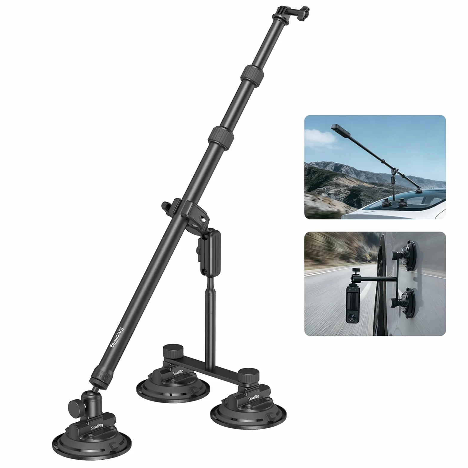SMALLRIG Zestaw wsparcia przyssawki pojazdu do kamer sportowych 5843