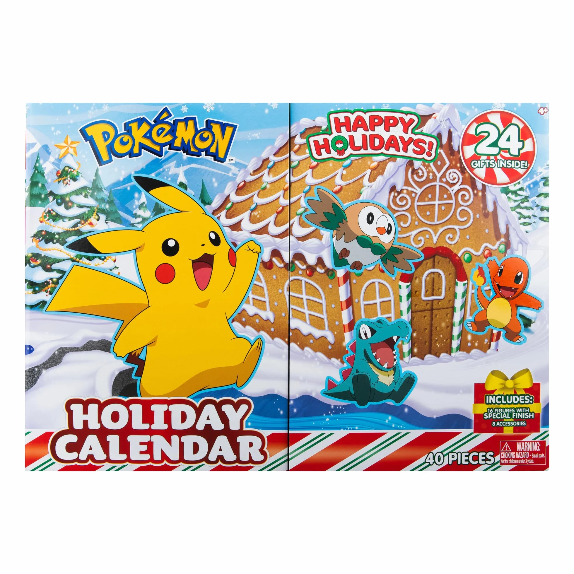 Jazwares PKW3066 Kalendarz Adwentowy, Wielokolorowy, 24 Sztuki