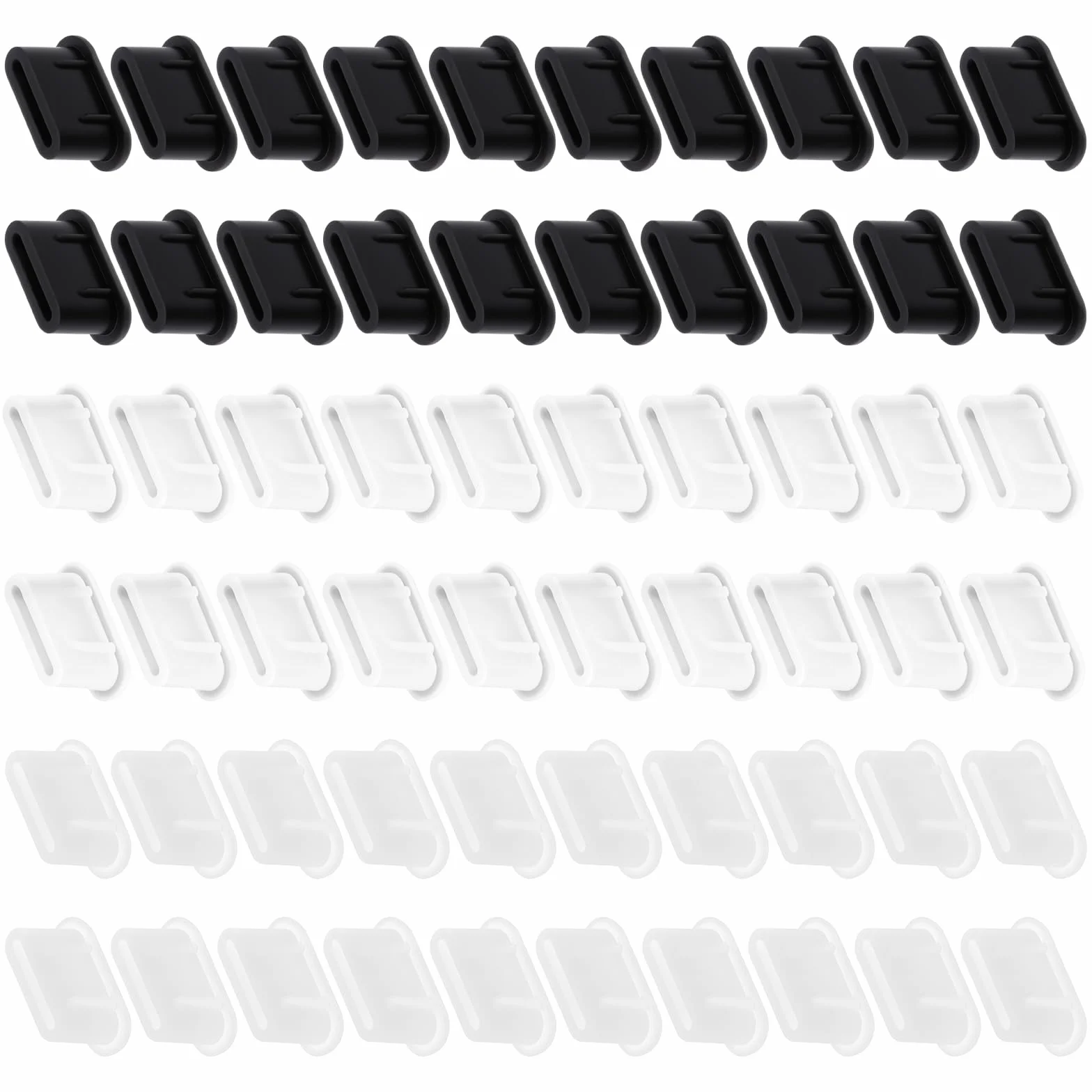 60 sztuk wtyczek przeciwpyłowych USB C, ochrona telefonu komórkowego USB C, wtyczka przeciwpyłowa, USB-C ochrona przed kurzem, zatyczki kompatybilne z telefonem komórkowym, ochrona przed kurzem