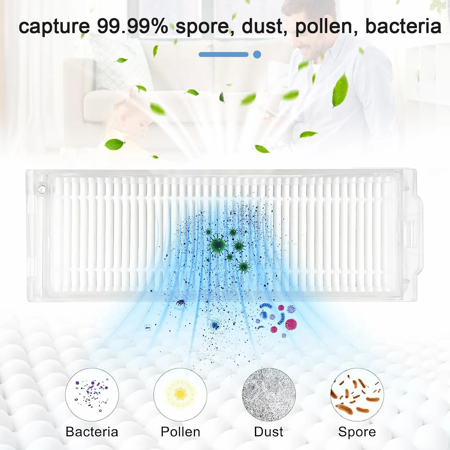Xiaomi Akcesoria zamienne do Robot Vacuum Mop 2S Mop Pro Mop P STYJ02YM S12 S10 EU, 1 szczotka główna, 2 filtr HEPA, 2 tkaniny, 4 szczotki boczne