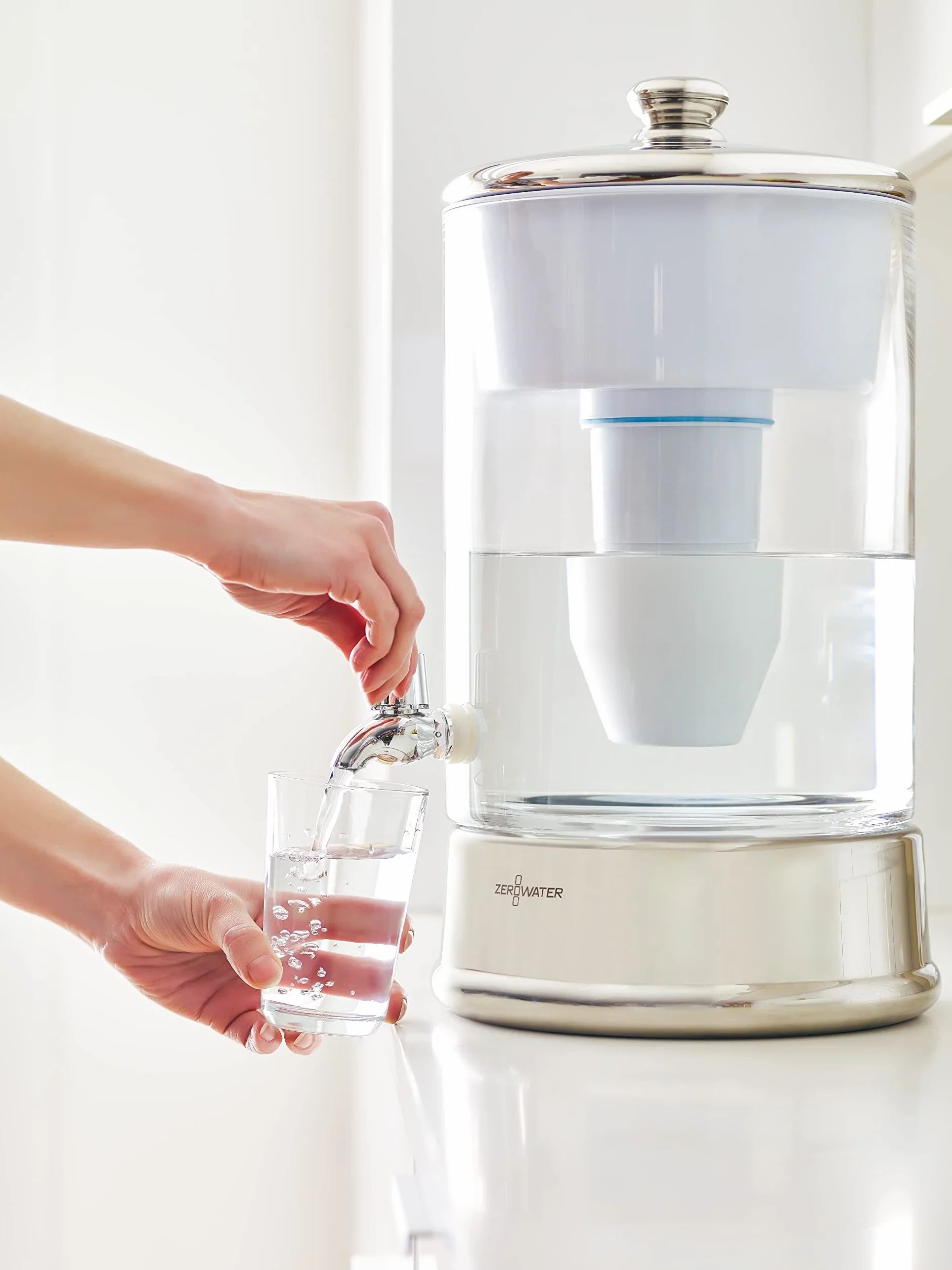 ZeroWater 9l Filtrujący Szklany Dystrybutor Wody z 5-stopniową Filtracją NSF