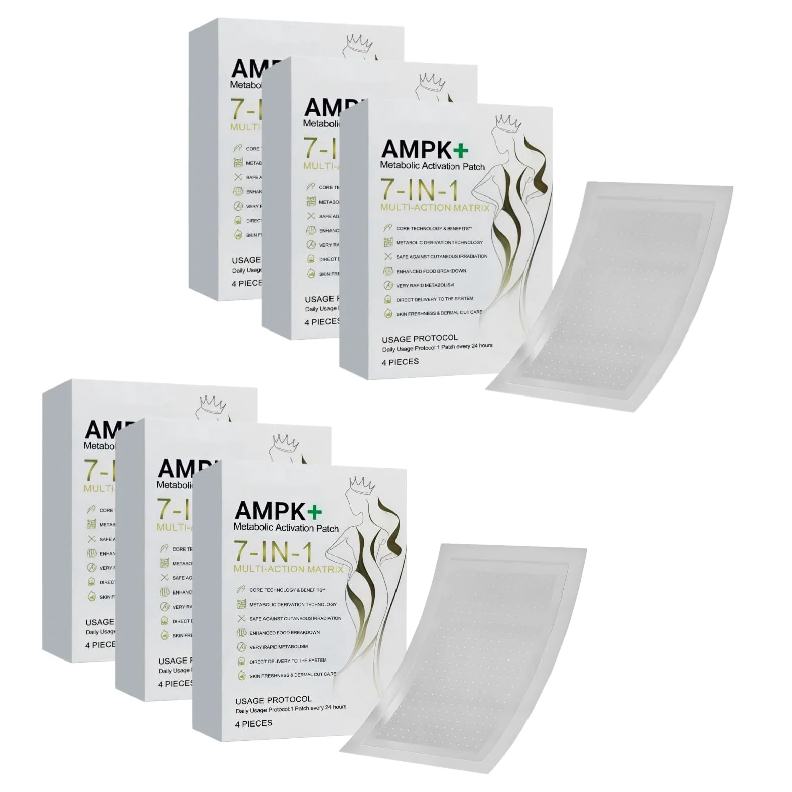 Plaster 7 w 1 nano-mikroneedle, ujędrniający skórę, naturalne składniki, miękki, skuteczny, wygodny w aplikacji, odpowiedni dla obu płci