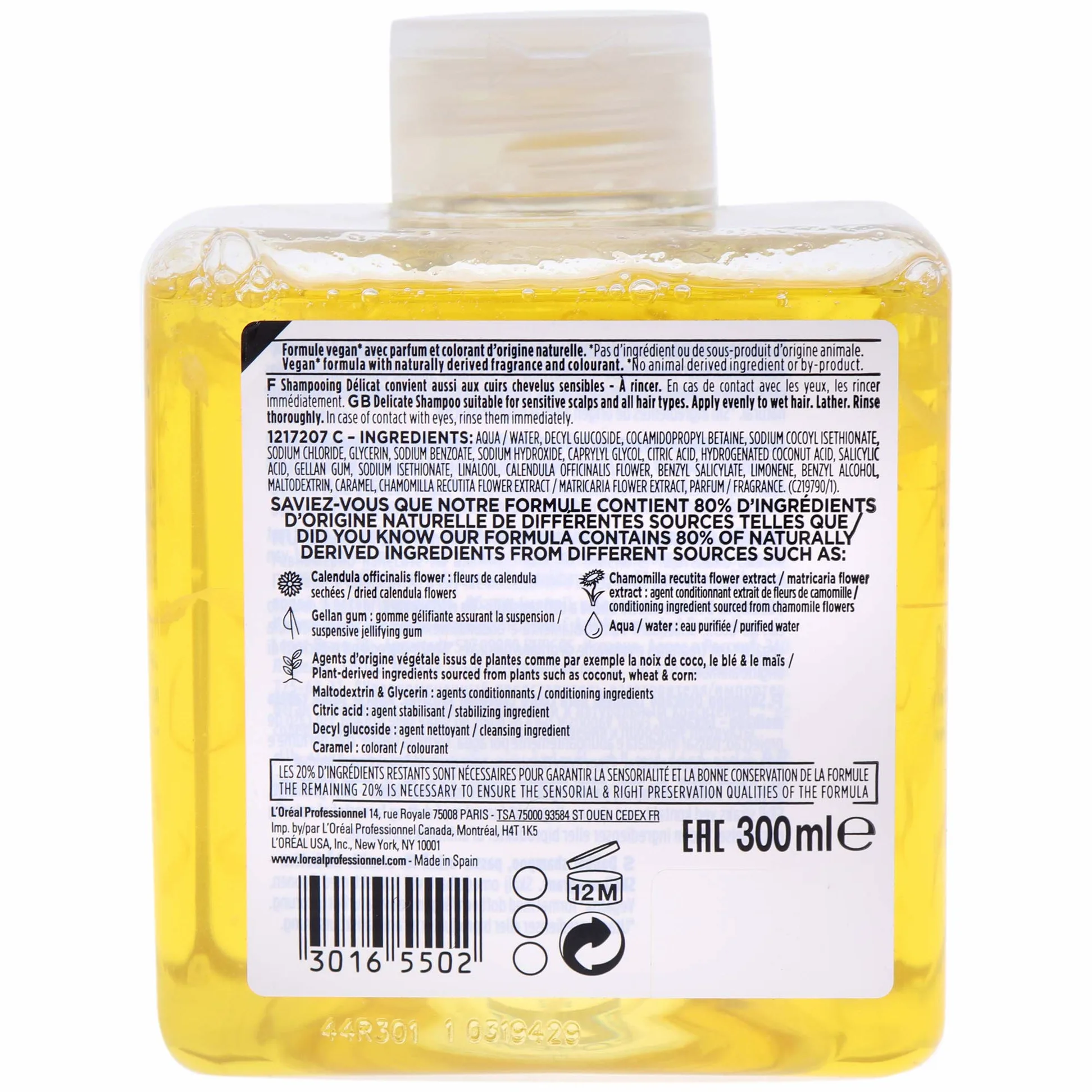 L'Oréal Expert Professionnel Delikatny naturalny szampon - 300 ml