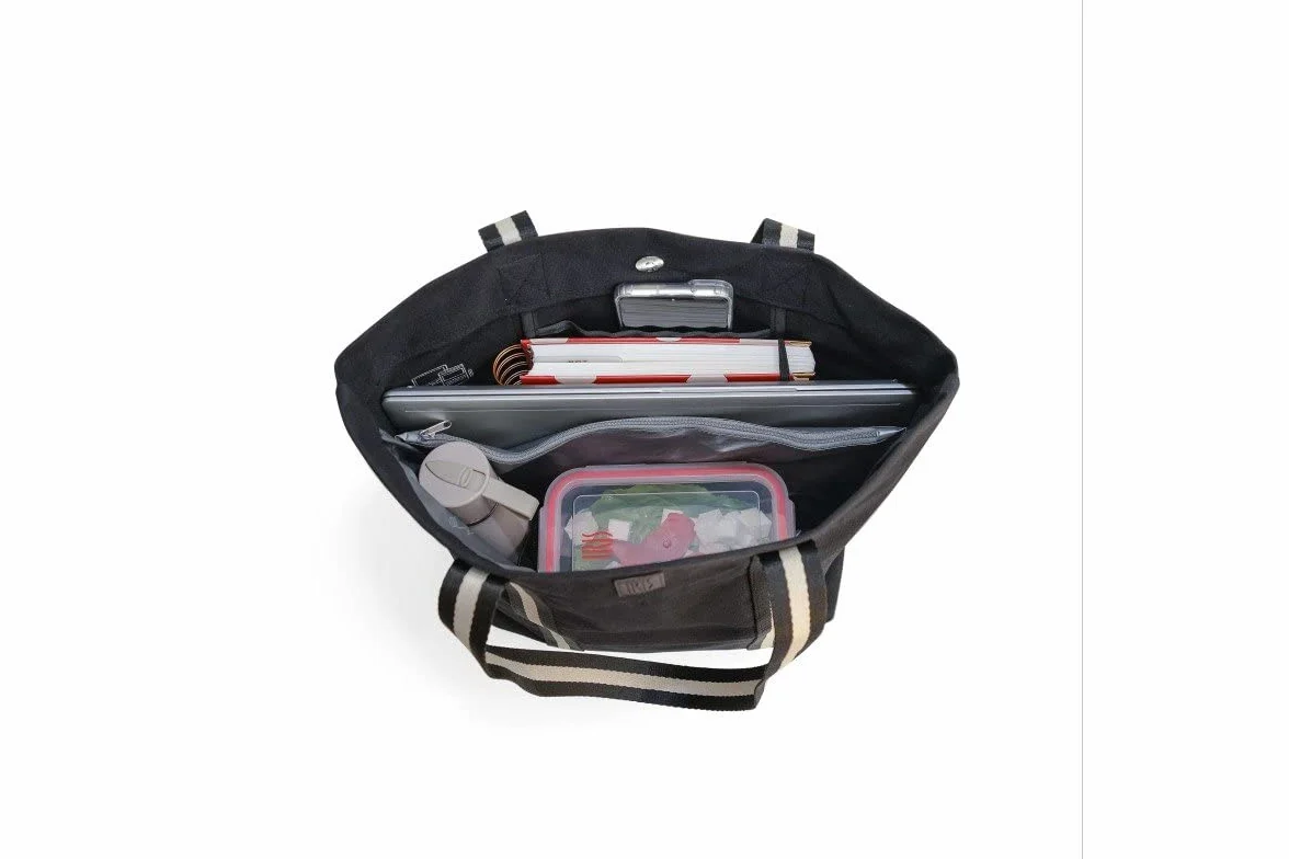 Torba 2 w 1 damska 45,5x15,5x37 cm 15 l wodoodporna poliestrowa termiczna czarna