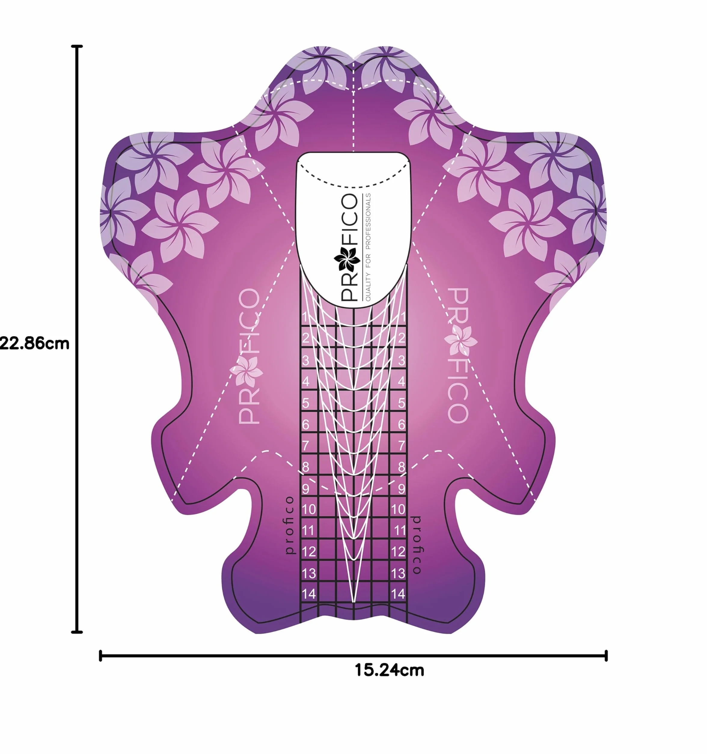 Szablony do paznokci (400pcs, Violet Harmony (paper))