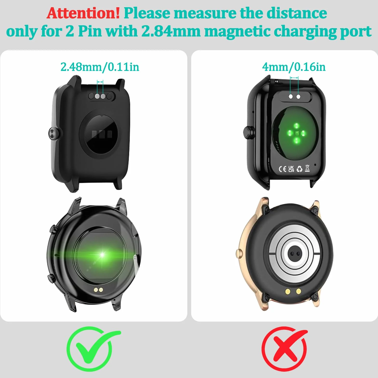 Oumida kabel ładujący do Skg Letsfit Cubitt Yamay Willful Fitpolo Tozo Wyze Umidigi Blackview, 100 cm/3.3 ft magnetyczny kabel USB do umidigi Uwatch 3S 3 2 2S Urun smartwatch akcesoria (czarny)
