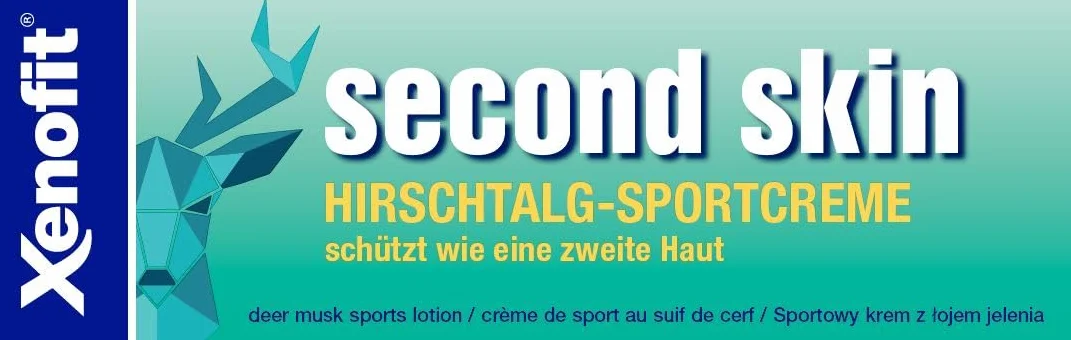 Xenofit Second Skin Hirschtalg-Sportcreme, 125 ml Kremowa