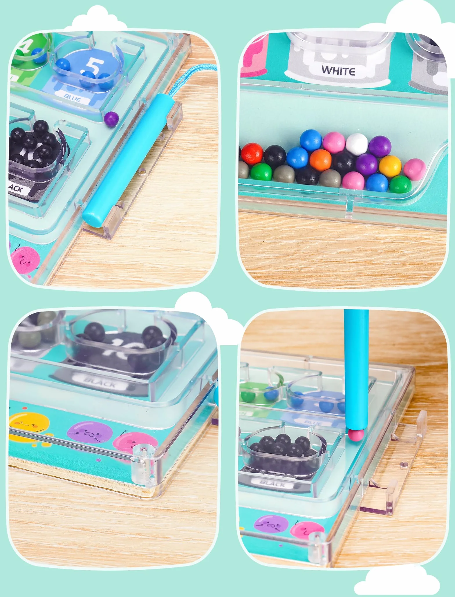 Magnetic Color and Number Maze (zielony)