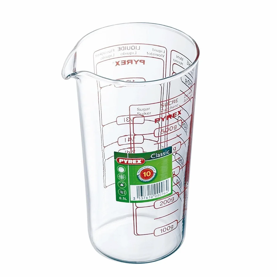Pirex Pryrex Dry Miarka, Przezroczysty, 500 ml