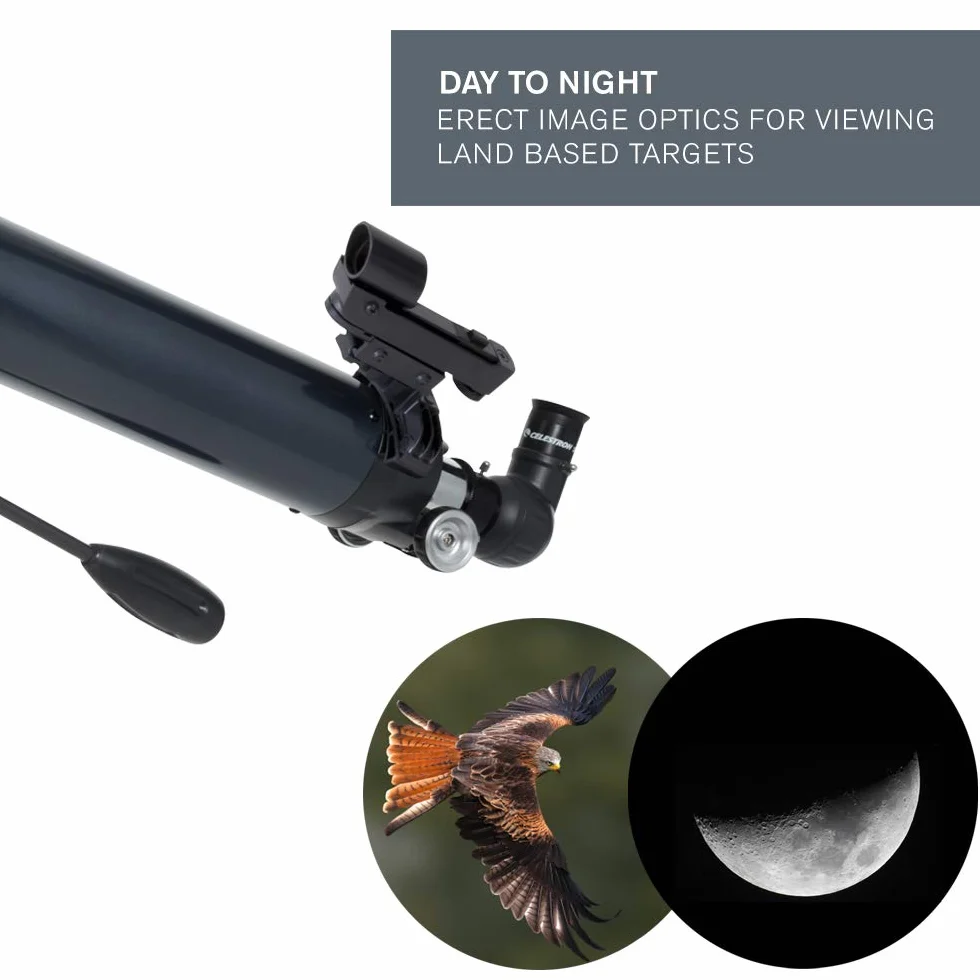 Celestron 21063 AstroMaster 90AZ Refractor Telescope, Dark Blue