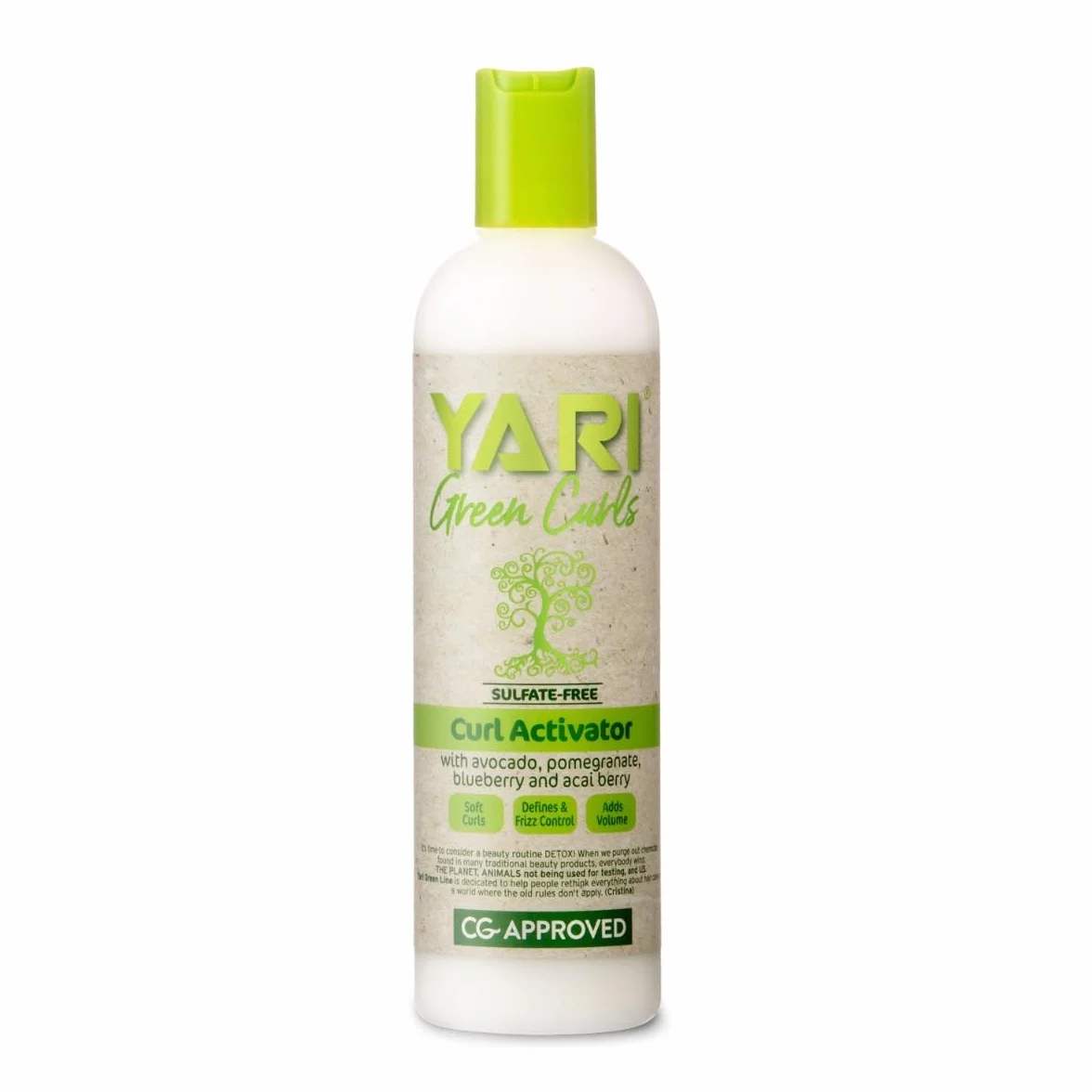 Yari Aktywator Loków Green Curls Ml - Green Naturals - Curl Activator, Zielony, 355 Mililitr