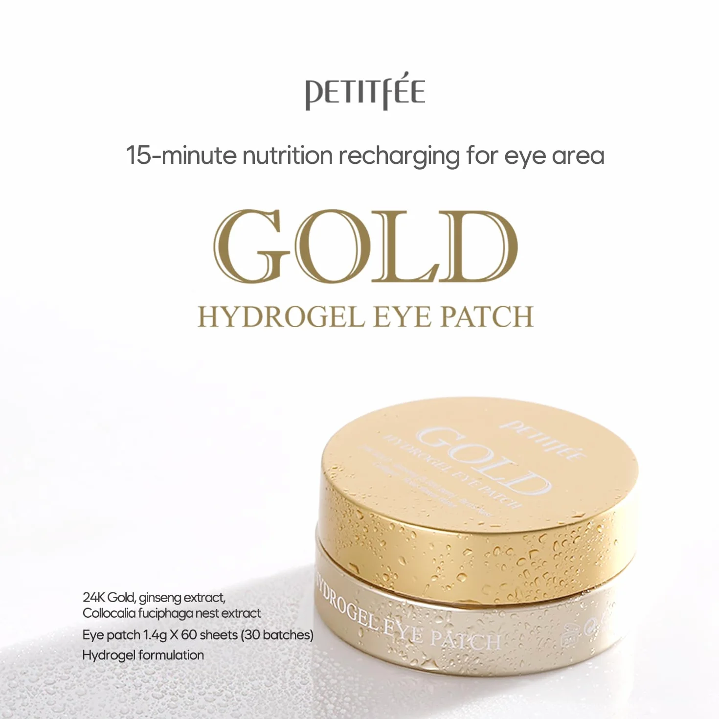 Petitfée Gold Hydrogel Eye Patch 60 pc 60 stuks