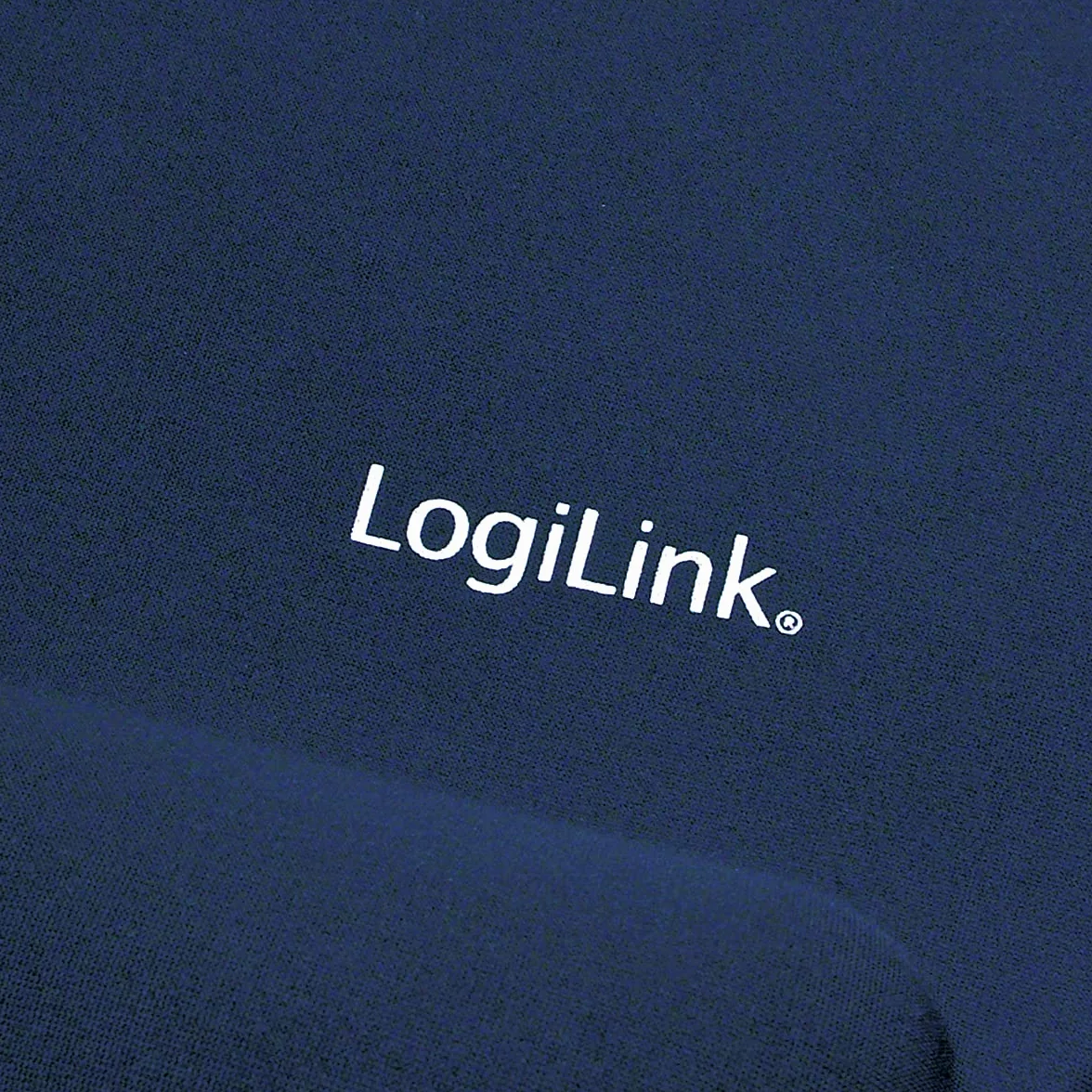 LogiLink Podkładka pod mysz z żelową podpórką pod nadgarstek - niebieska