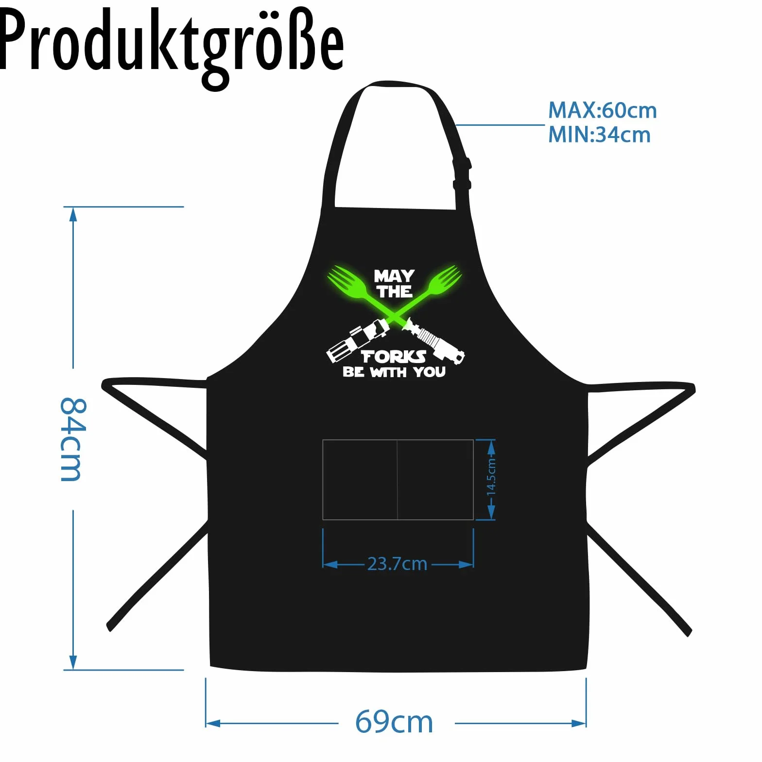 Sugeru Fartuch kuchenny Star Wars z 2 kieszeniami wodoszczelny regulowany