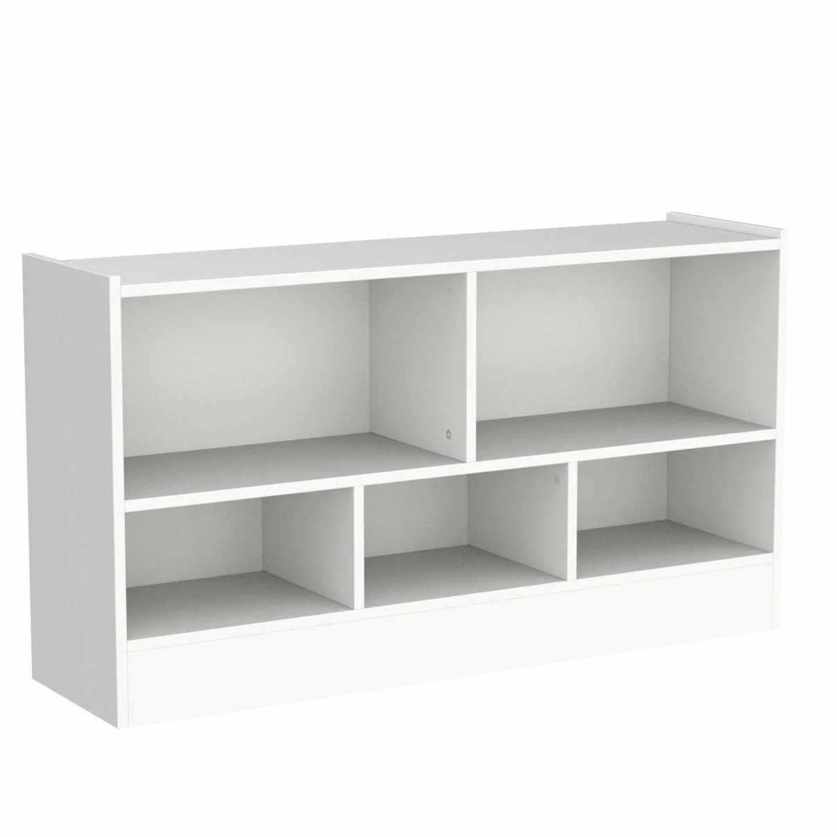 COSTWAY Drewniana szafka na zabawki dla dzieci 111x30x61,5 cm biała