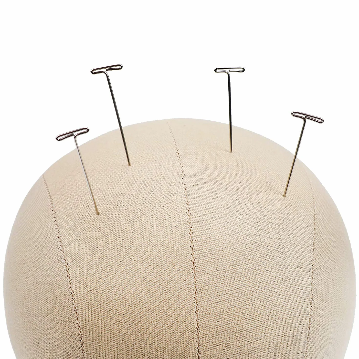gexworldwide GEX 50.8-61.0 cm Cork Canvas Block Head Manekin Head Wig Display Styling Head With Mount Hole 56 cm