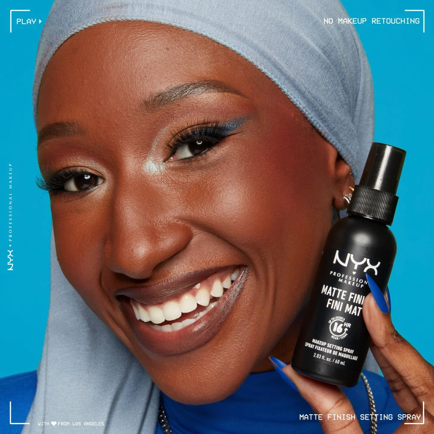 NYX Professional Makeup Spray do ustawiania, długotrwała formuła, wegańska, matowe wykończenie, opakowanie 2 szt., 60 ml