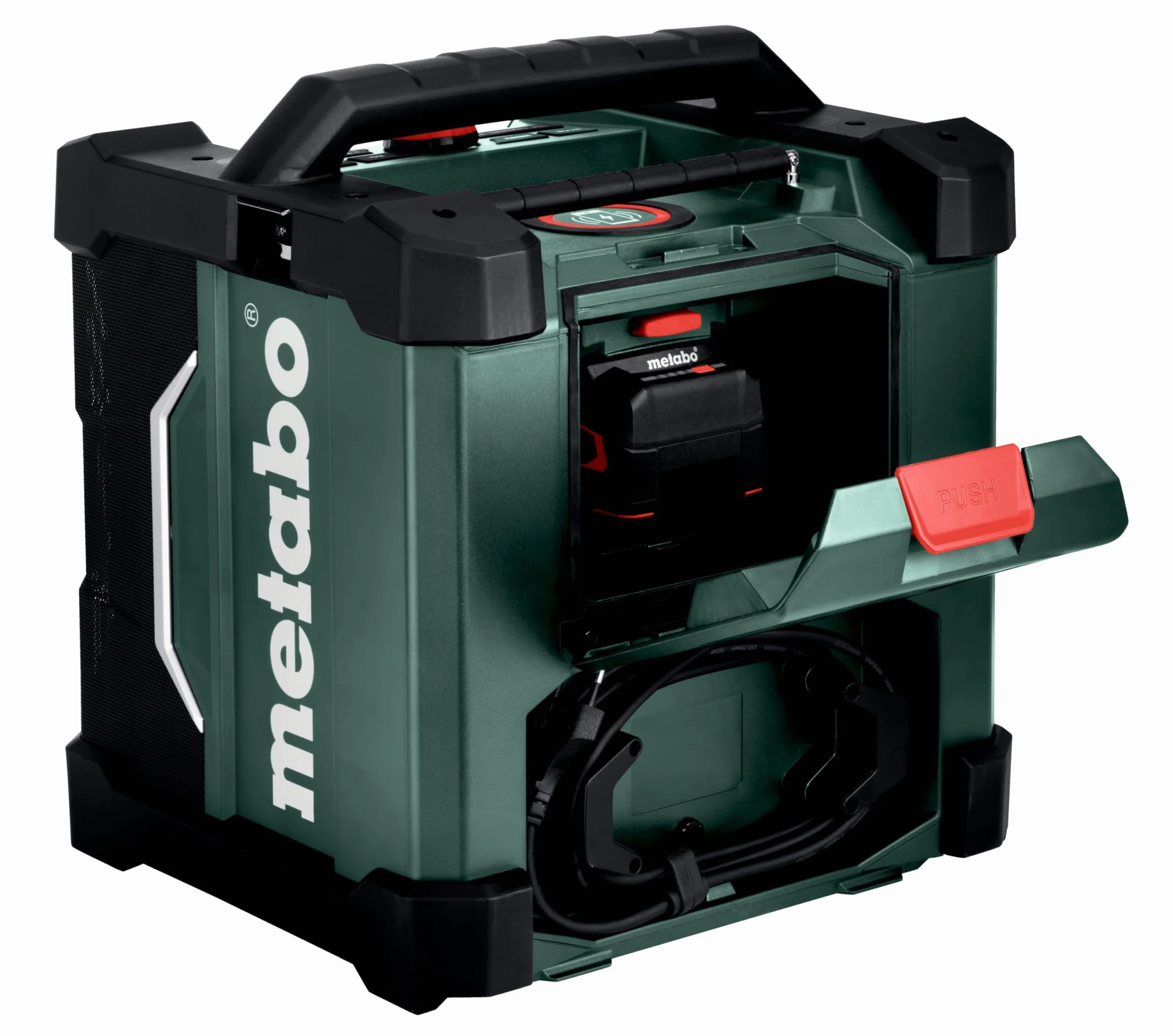 Metabo Radio budowlane RC 12-18 32 W BT DAB+, 18 V, z Bluetooth i AUX, klasa ochrony IP 54, radio 600779850