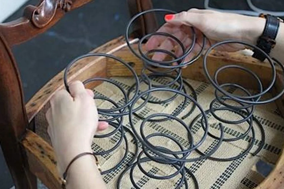 Tendaggimania stal węglowa bikoniczna sprężyna spiralna do gobelinów, sofy, krzesła, materacy różne rozmiary