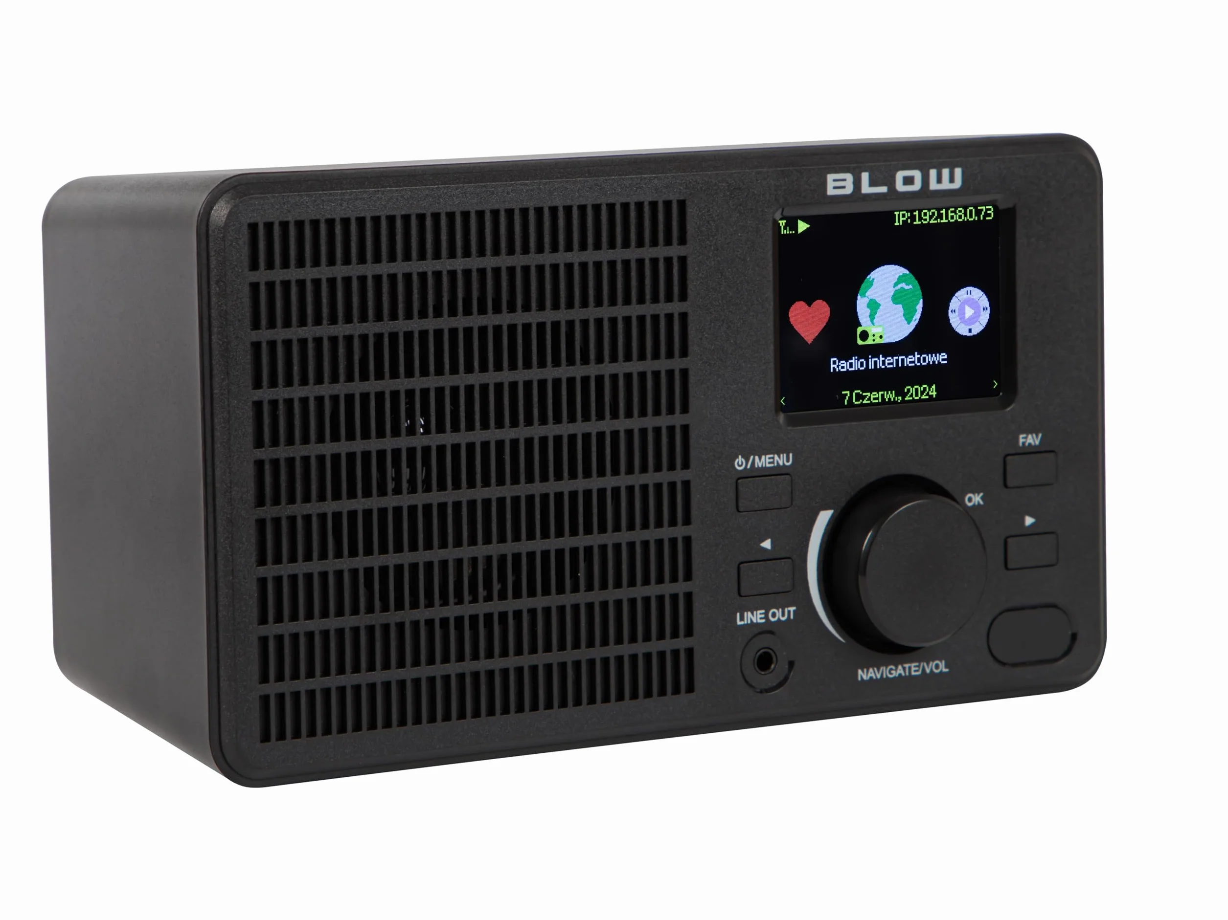 BLOW RADIO INTERNETOWE PRZENOŚNE FM BLUETOOTH WIFI LCD KUCHENNE RDS ALARM BUDZIK