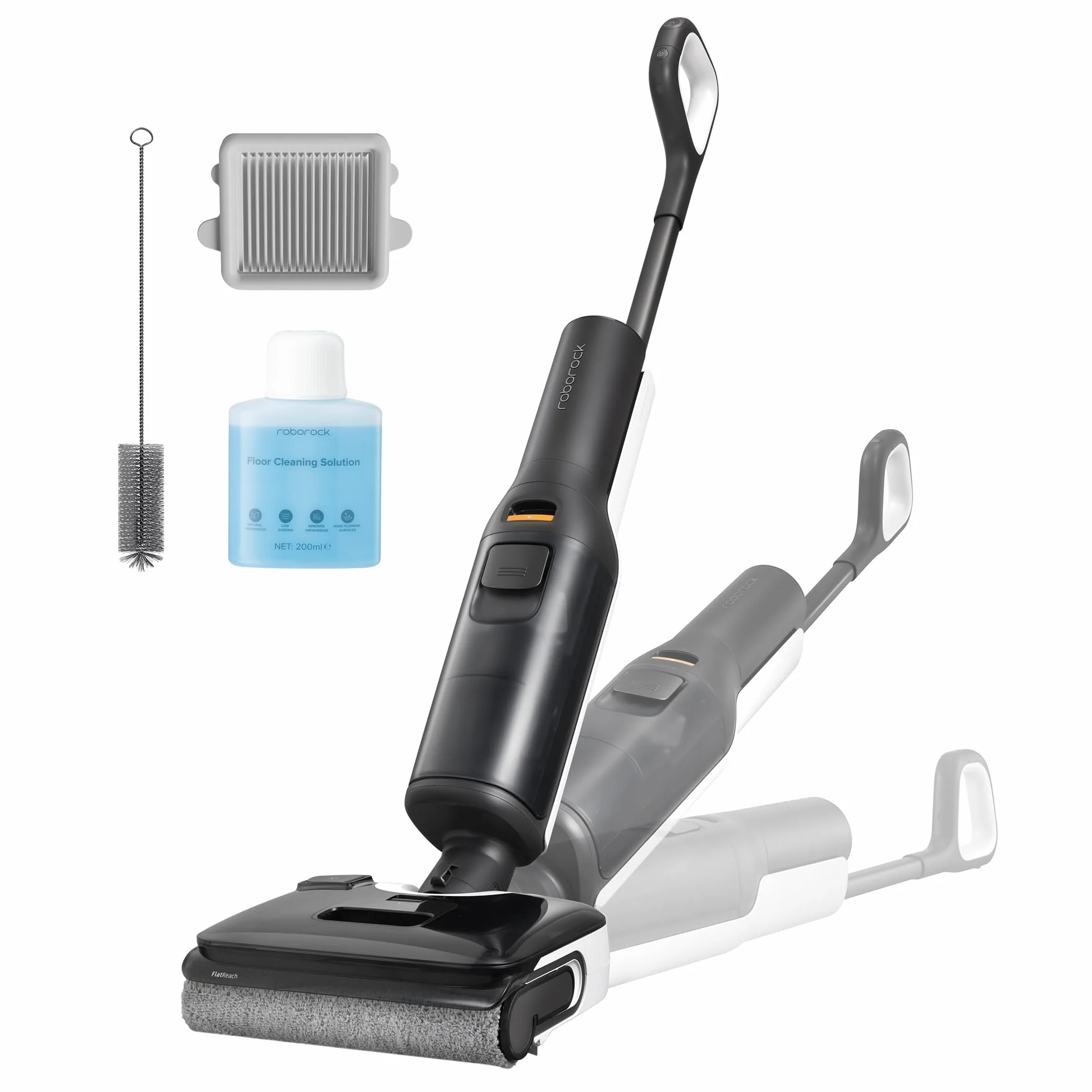 roborock F25 LT Odkurzacz na sucho i mokro oraz mop, 20 000 Pa Bezprzewodowy odkurzacz i mop Combo, 180° Płaskie czyszczenie twar