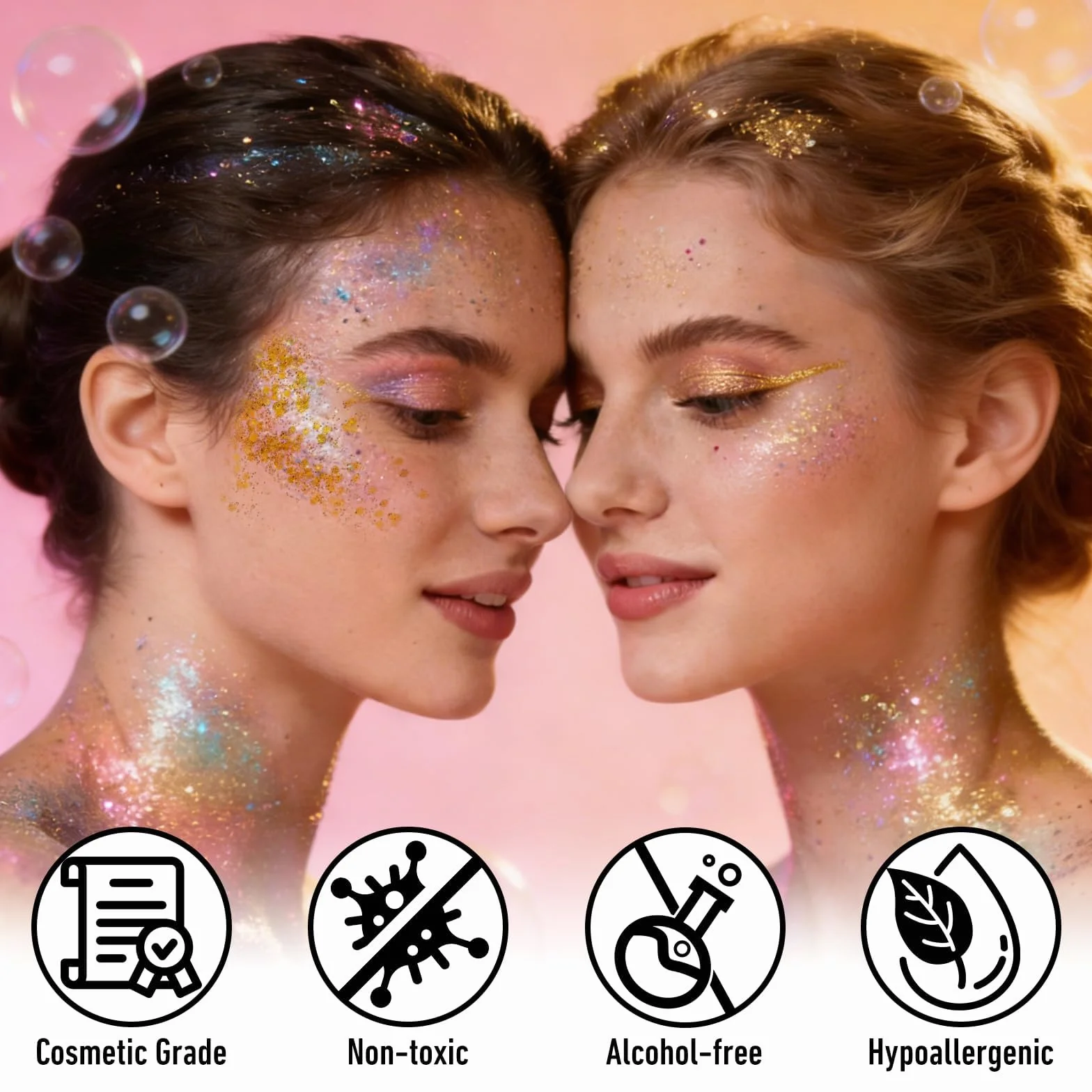 Prreal Fantasy Body Glitter Stick, Chunky Face Glitter Makeup for Kids and Women, holograficzne cekiny do rave accessories, Singer Concert Hair Sparkles Carnival Festival Stroje dla kobiet, 14