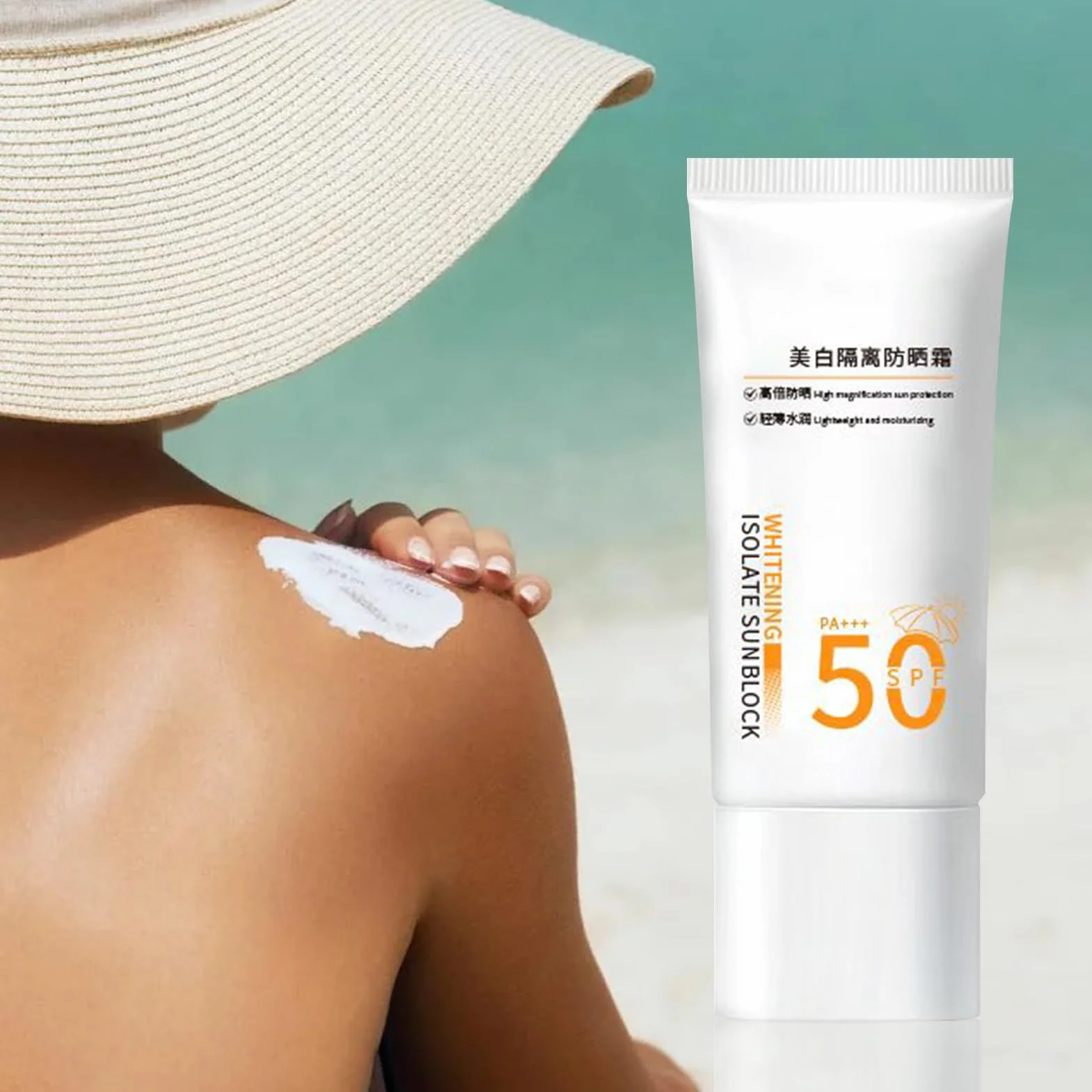 Screen SPF 50, ochrona przed promieniowaniem UV Broad Spectrum, formuła kremu, szybka absorpcja, 100 ml, do codziennego użytku, na plażę, basen, sporty outdoorowe, turystyka, podróże więcej