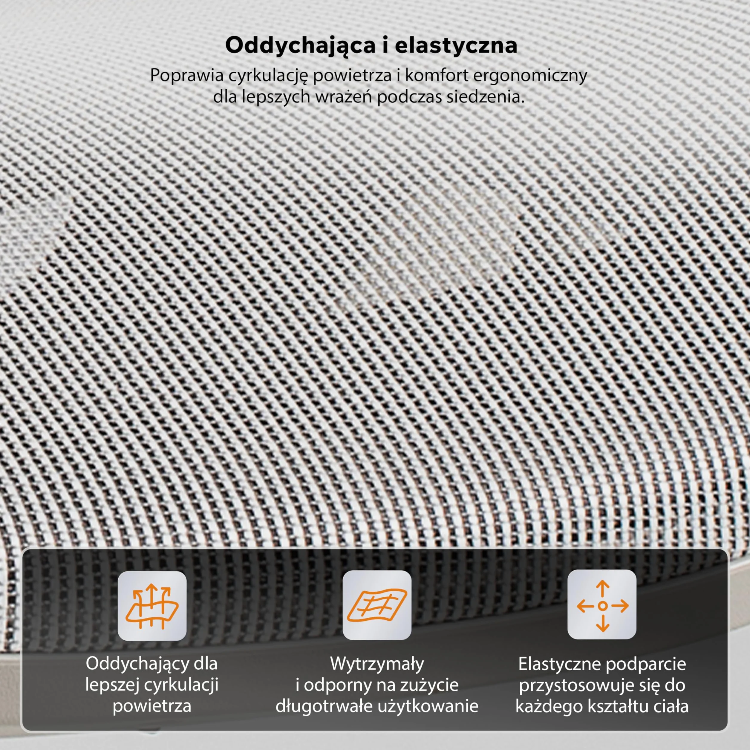 SENSE7 Krzesło Biurowe Ergonomiczne Neyo Fotel Obrotowy z Regulowanymi Podłokietnikami Zagłówek 3D Siatka Mesh Nachylenie 140° Szary