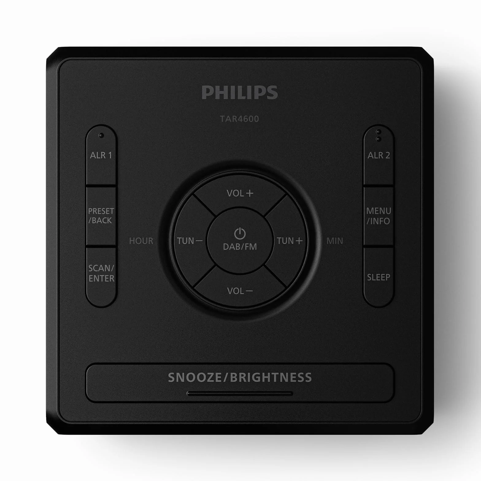 Philips TAR4600 Radiobudzik DAB/FM z podwójnym alarmem i portem ladowania USB-C
