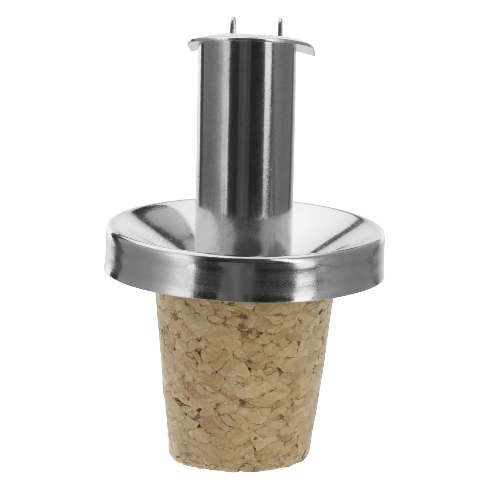 Westmark Nalewak do butelek oleju/octu, Z klapką, Metal/Stal nierdzewna, Korek naturalny, Inox Öl-Spezial, 47802180