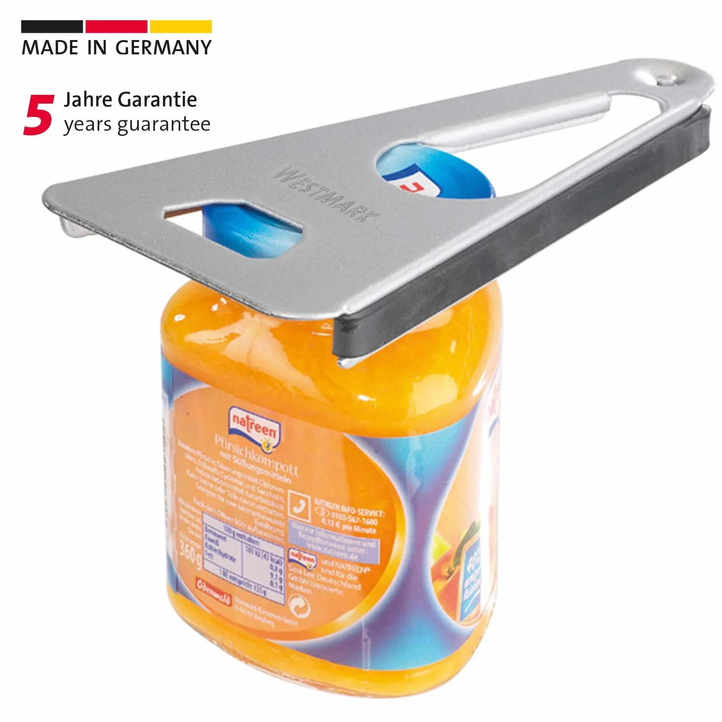 Westmark Twist Ręczny Otwieracz do Puszek Srebrny 17 cm
