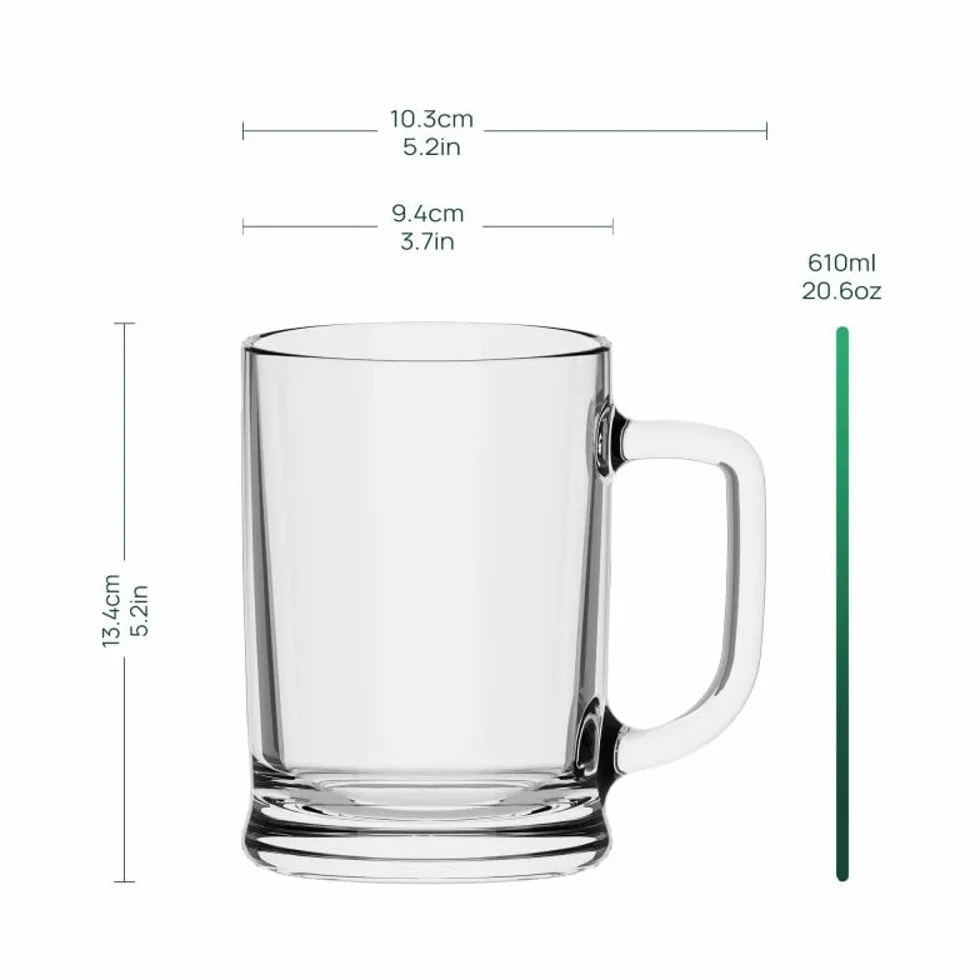 Kufel do Piwa Zestaw 6 Sztuk 500 ml TREND FOR HOME Kolekcja Ulf