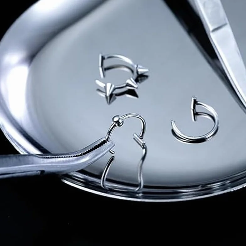 Pierścień do ust 3 sztuk zestaw do przekłuwania nosa obręcz Tragus Piercing wargi Piercing dolny warga przegrody nosowej Unisex kolczyk, kolczyk do nosa, Stal nierdzewna