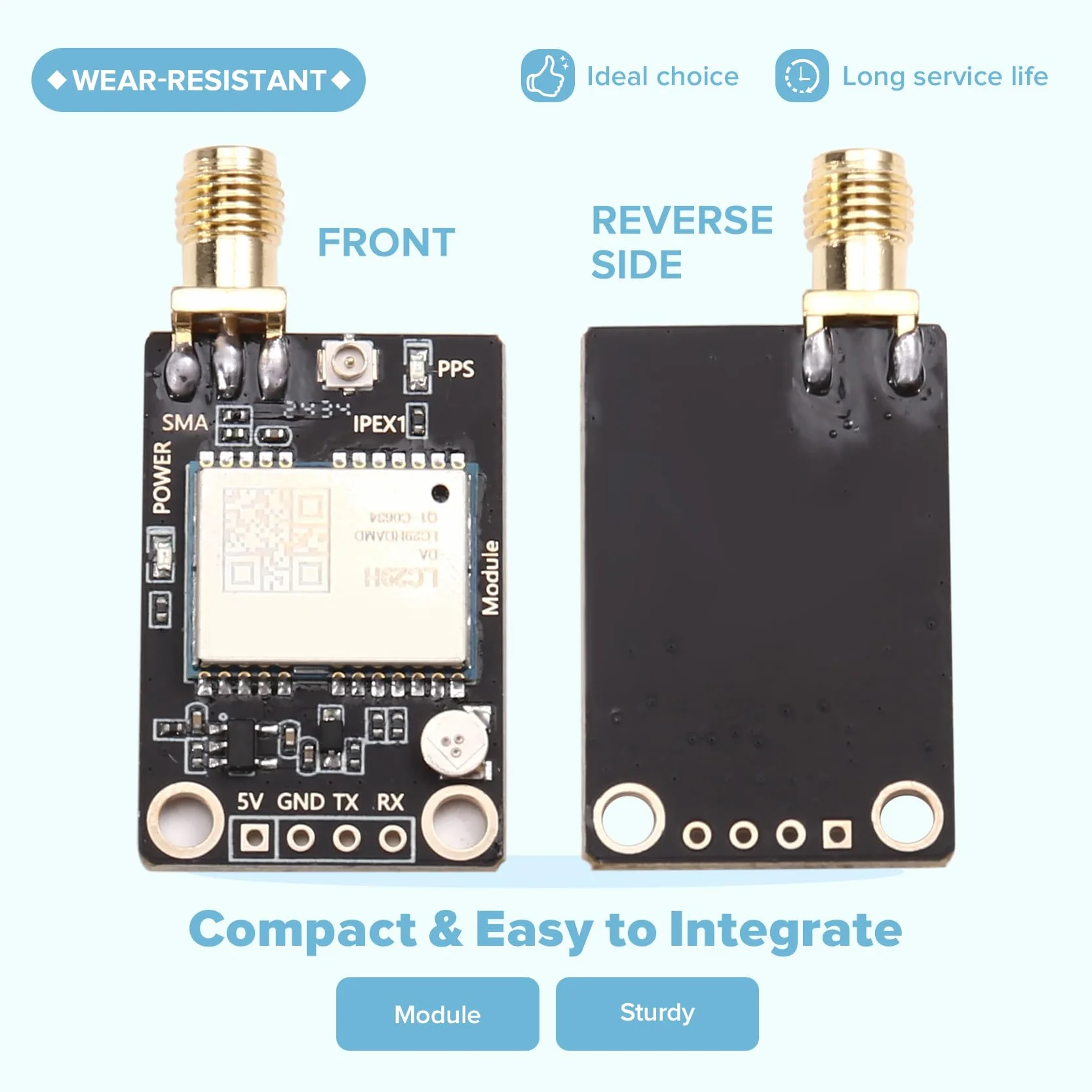RTK Base Station Board LC29H Dual Band L1 L5 GPS moduł pozycjonowania o wysokiej dokładności LC29HDA