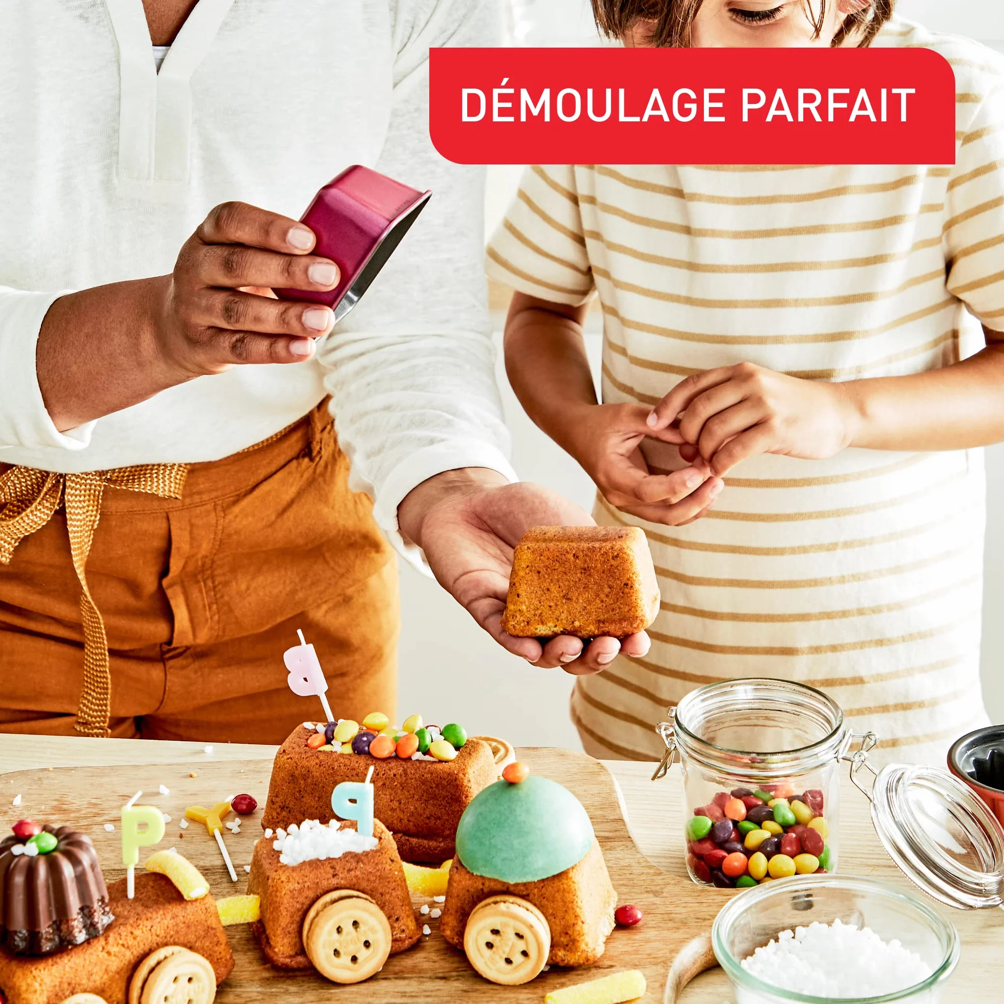 Tefal Creabake Zestaw Foremek do Pieczenia, Stal Nierdzewna, 3 Sztuki