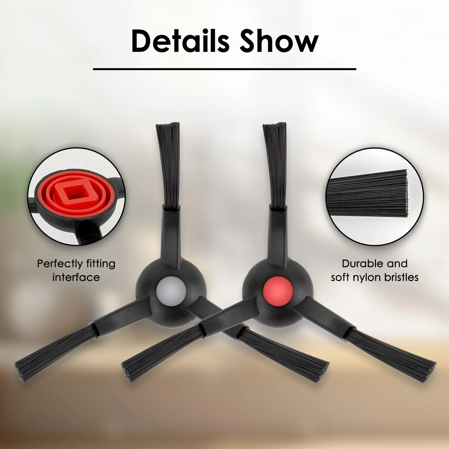 (8 sztuk) Omni S1 Pro szczotki boczne do odkurzacza Eufy Omni S1 Pro / E25/ E28/ C28/ E35 Robot Vacuum, zestaw wymiennych szczotek bocznych, szczotki do zamiatania krawędzi, zestaw akcesoriów do