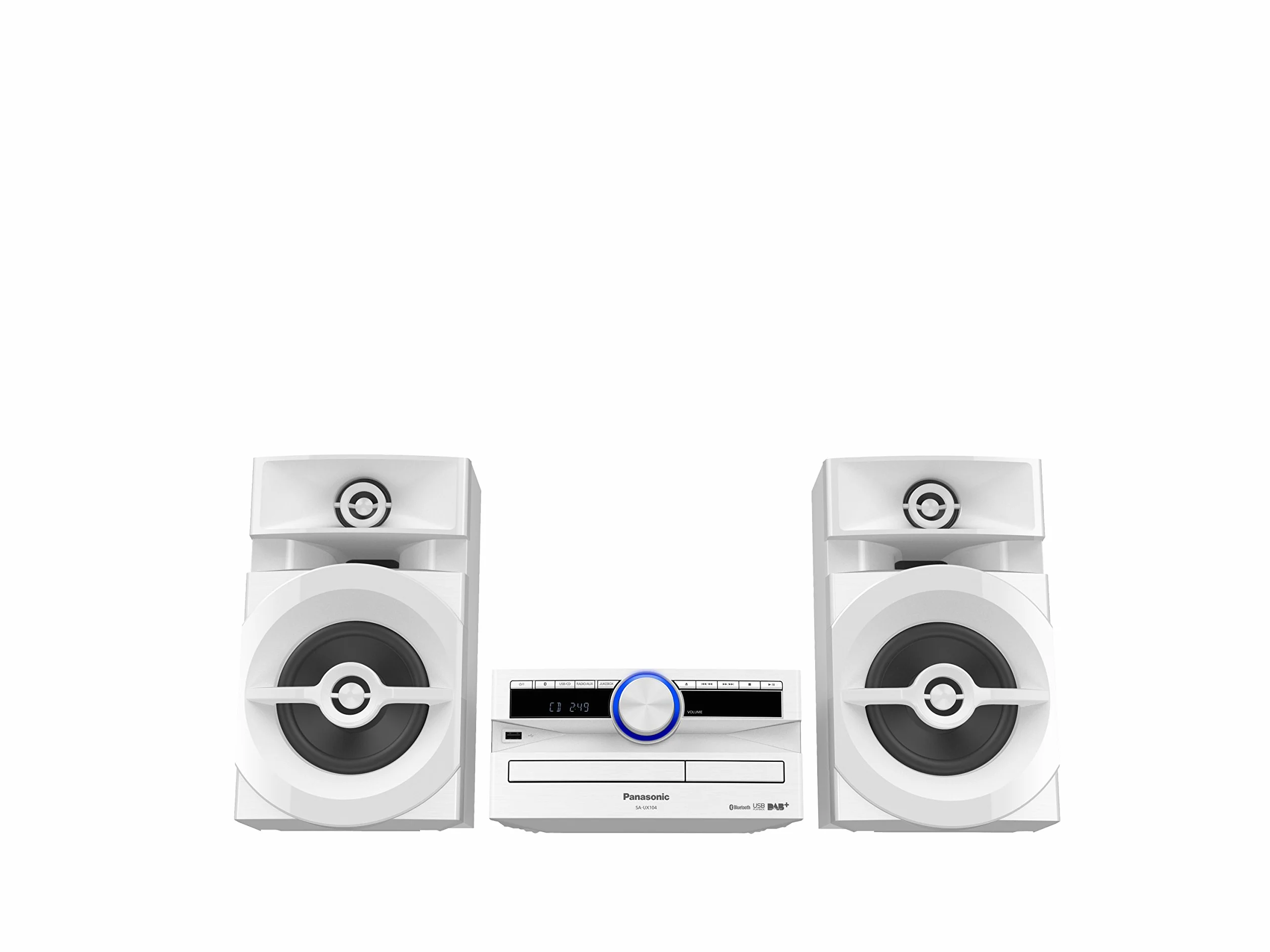 Panasonic SC-UX104EG-W Zestaw Stereo, Biały, 49W
