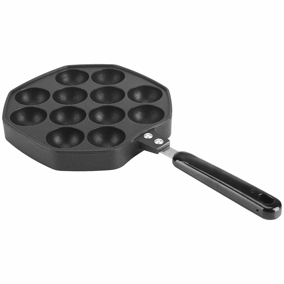 Asixx Aluminiowa Patelnia do Takoyaki Nieprzywierająca 12 Otworów